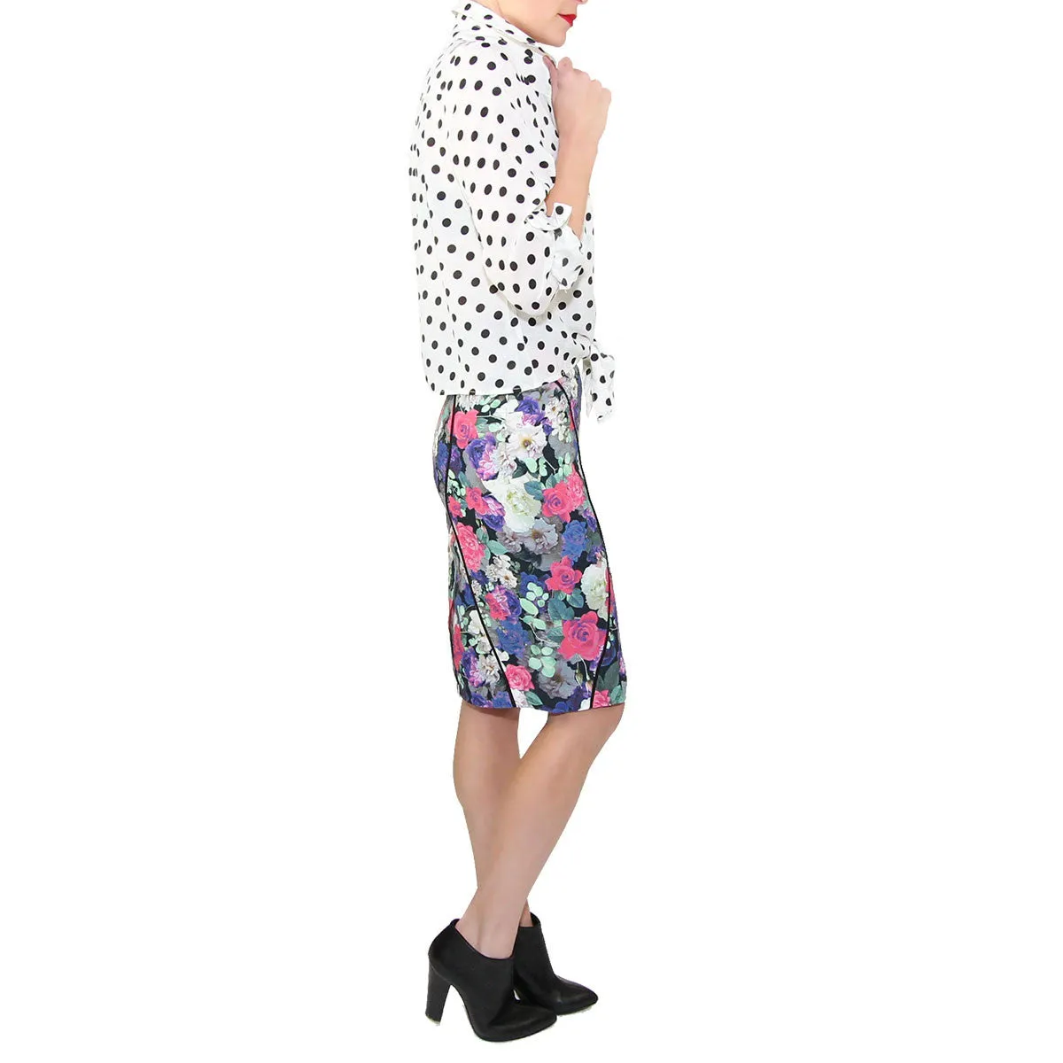 Della Floral Print Skirt