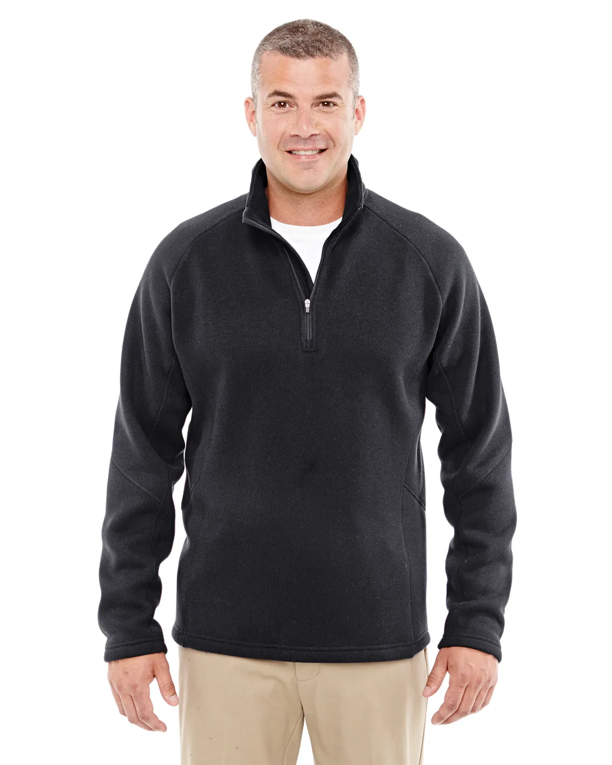 DG792 Devon & Jones Adult Bristol Sweater Fleece Quarter-Zip