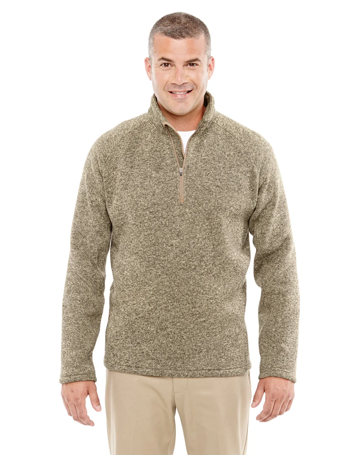 DG792 Devon & Jones Adult Bristol Sweater Fleece Quarter-Zip