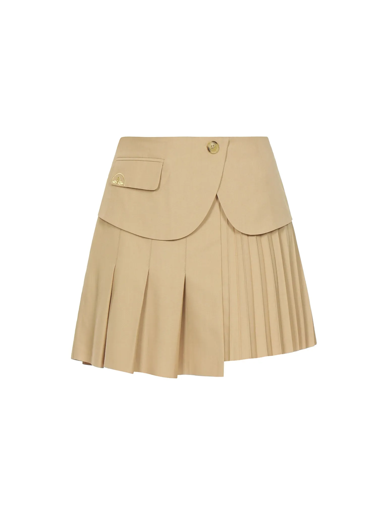 Double Layered Pleated Skirt