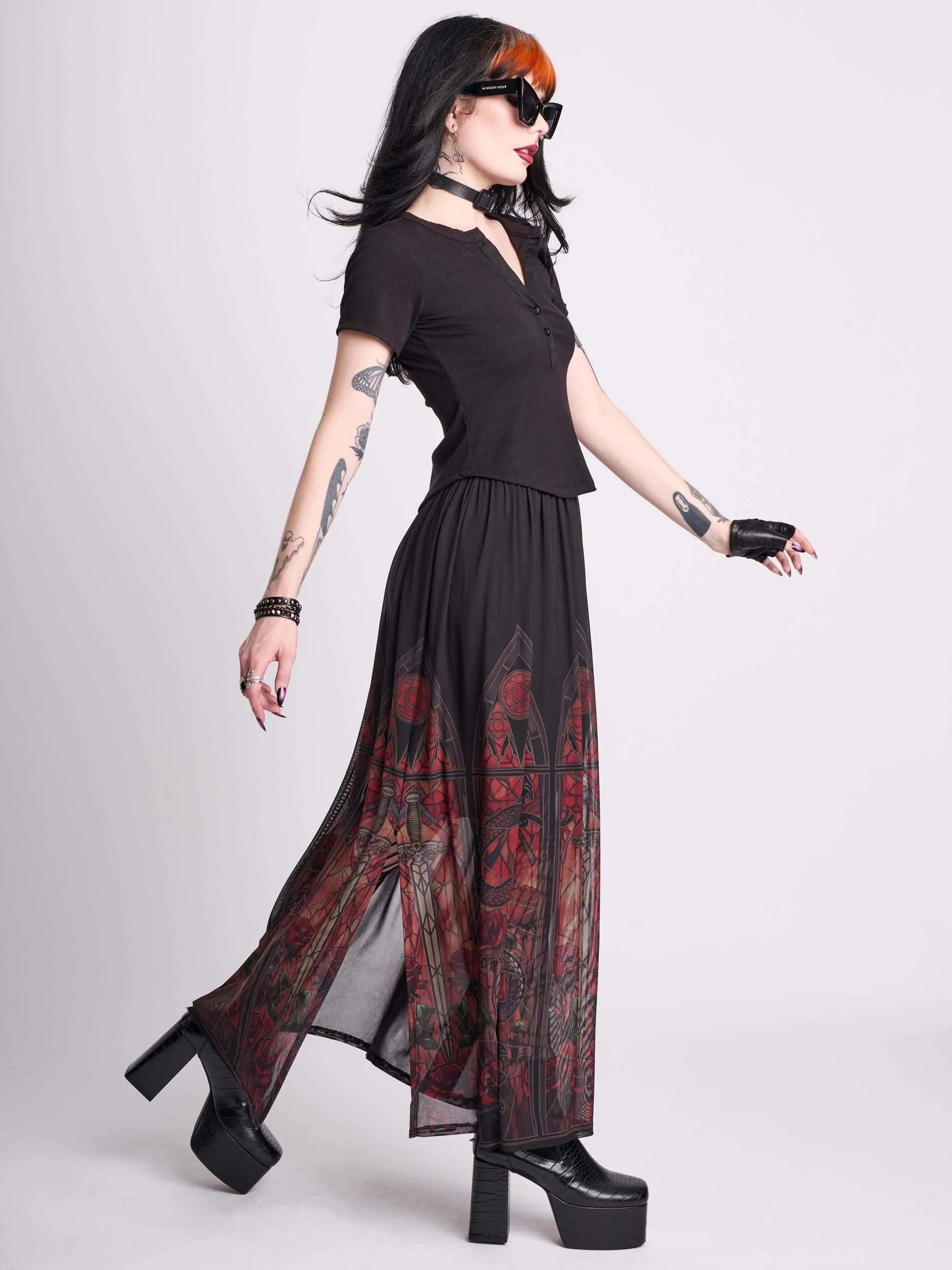 Dragon's House Maxi Skirt