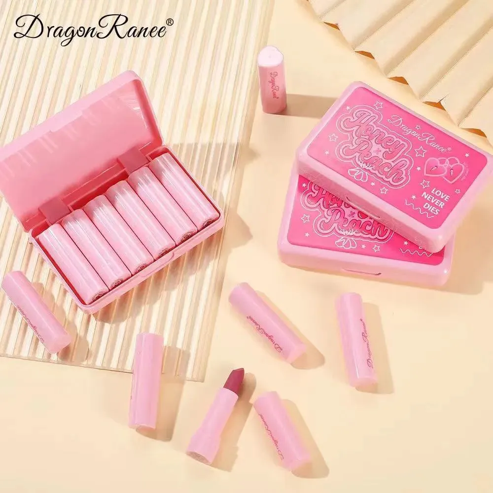 Drogan Ranee Set of 6Pcs Long-lasting, Moisturizing Matte Lipstick Set DR91