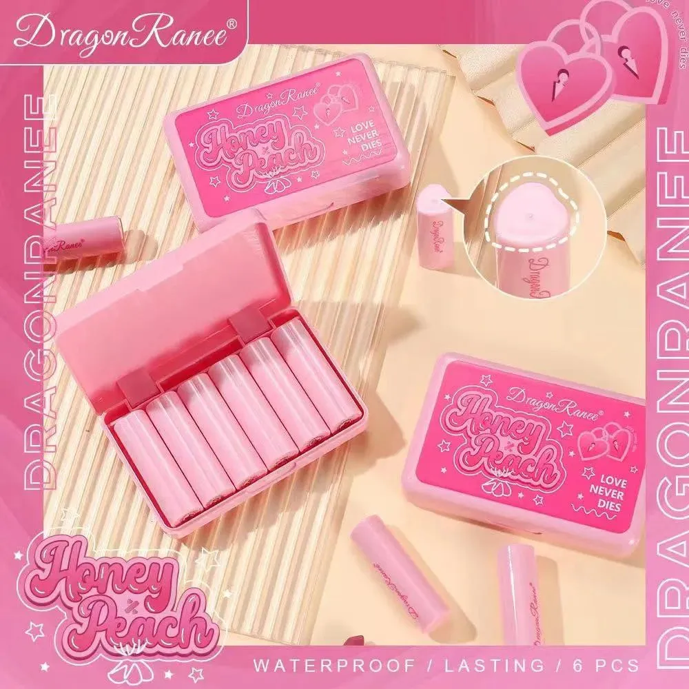 Drogan Ranee Set of 6Pcs Long-lasting, Moisturizing Matte Lipstick Set DR91