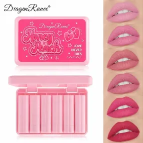 Drogan Ranee Set of 6Pcs Long-lasting, Moisturizing Matte Lipstick Set DR91