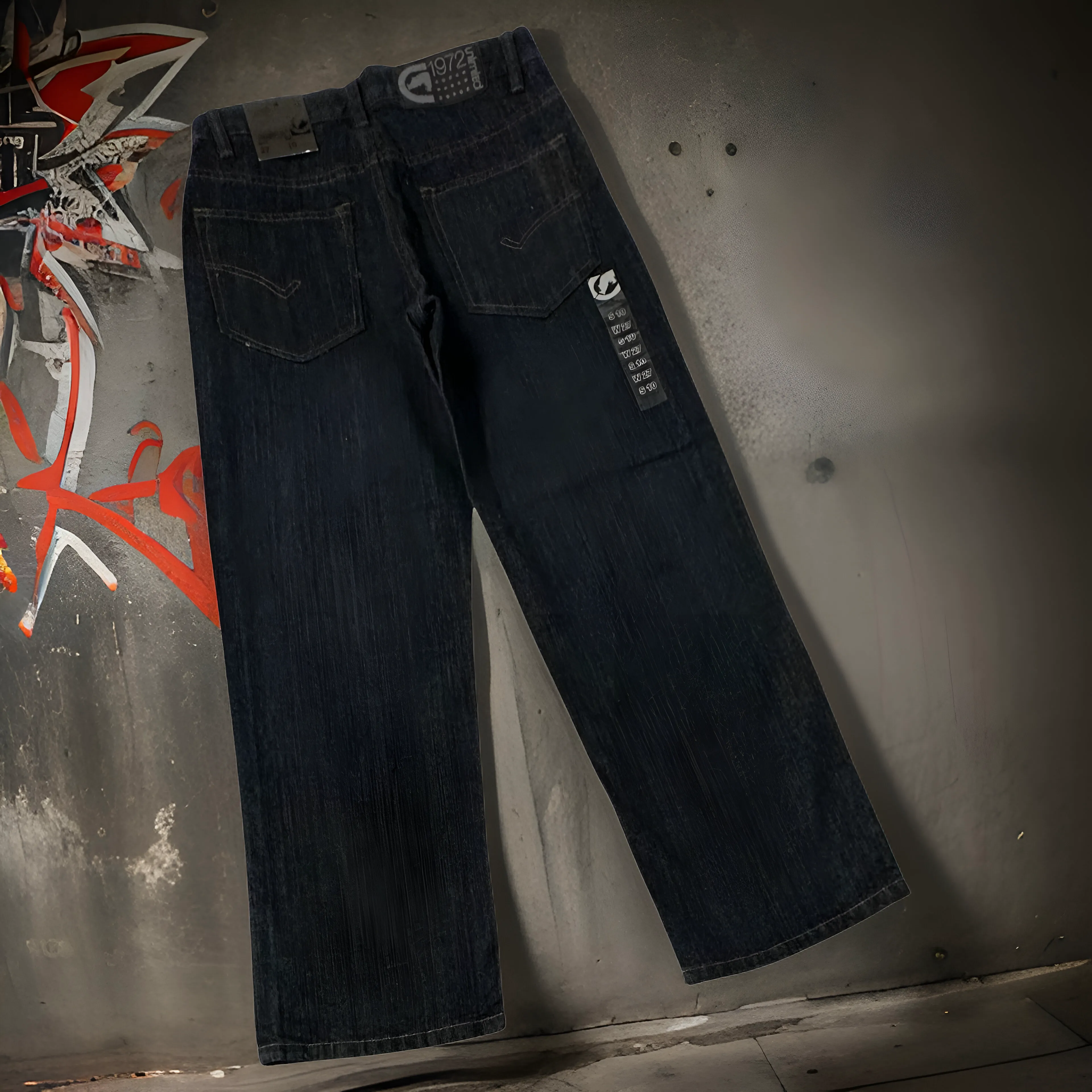 *ECKO UNLTD* DENIM JEANS FOR YOUTH (DARK BLUE) (WAIST 27” LEG 10”)