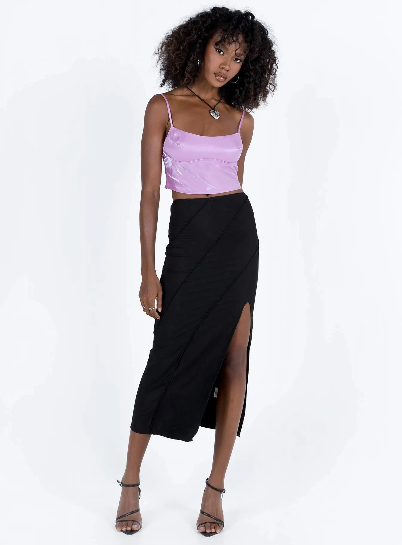 Erika Midi Skirt Black