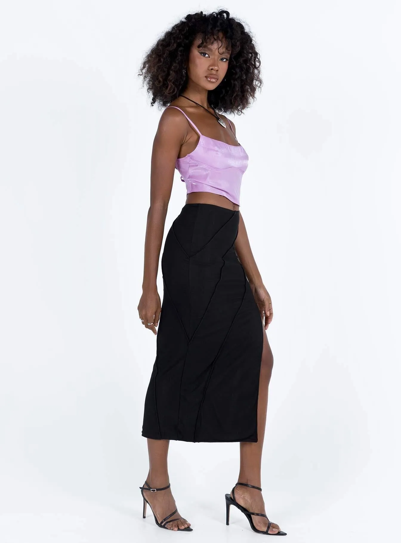 Erika Midi Skirt Black