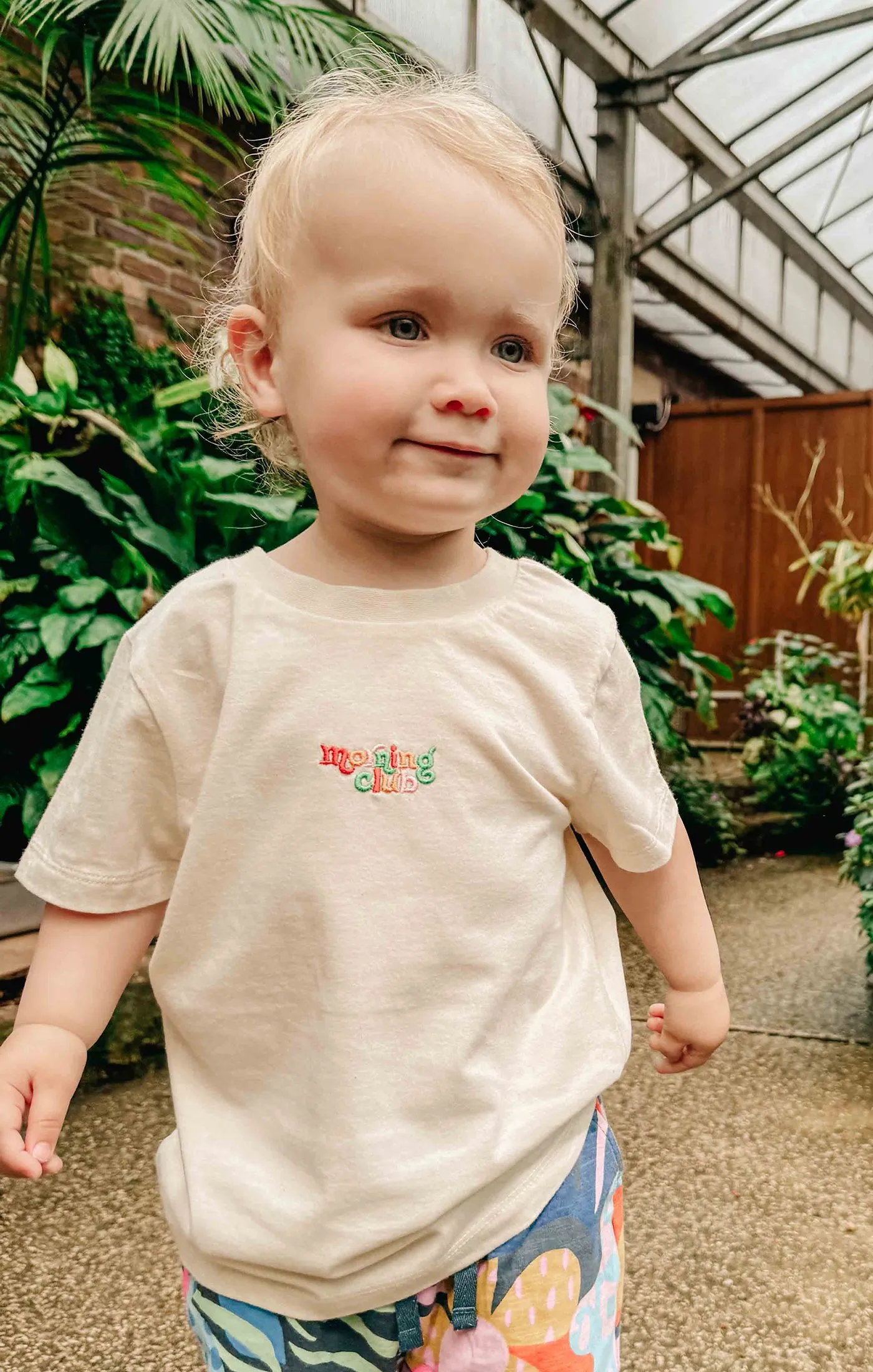 Essential Embroidered Organic Cotton Childrens T-Shirt