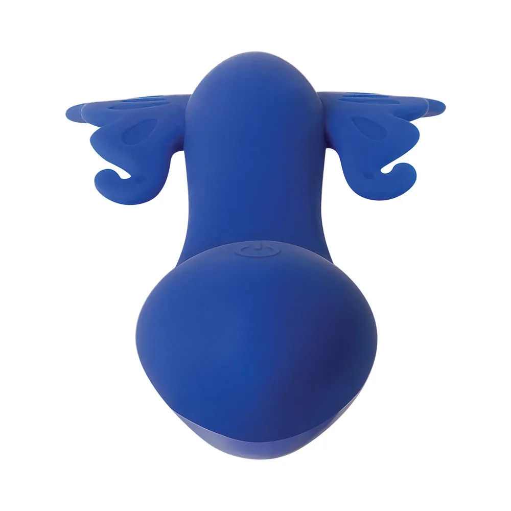 Evolved Firefly Rechargeable Silicone Dual Stimulator Blue/Pink