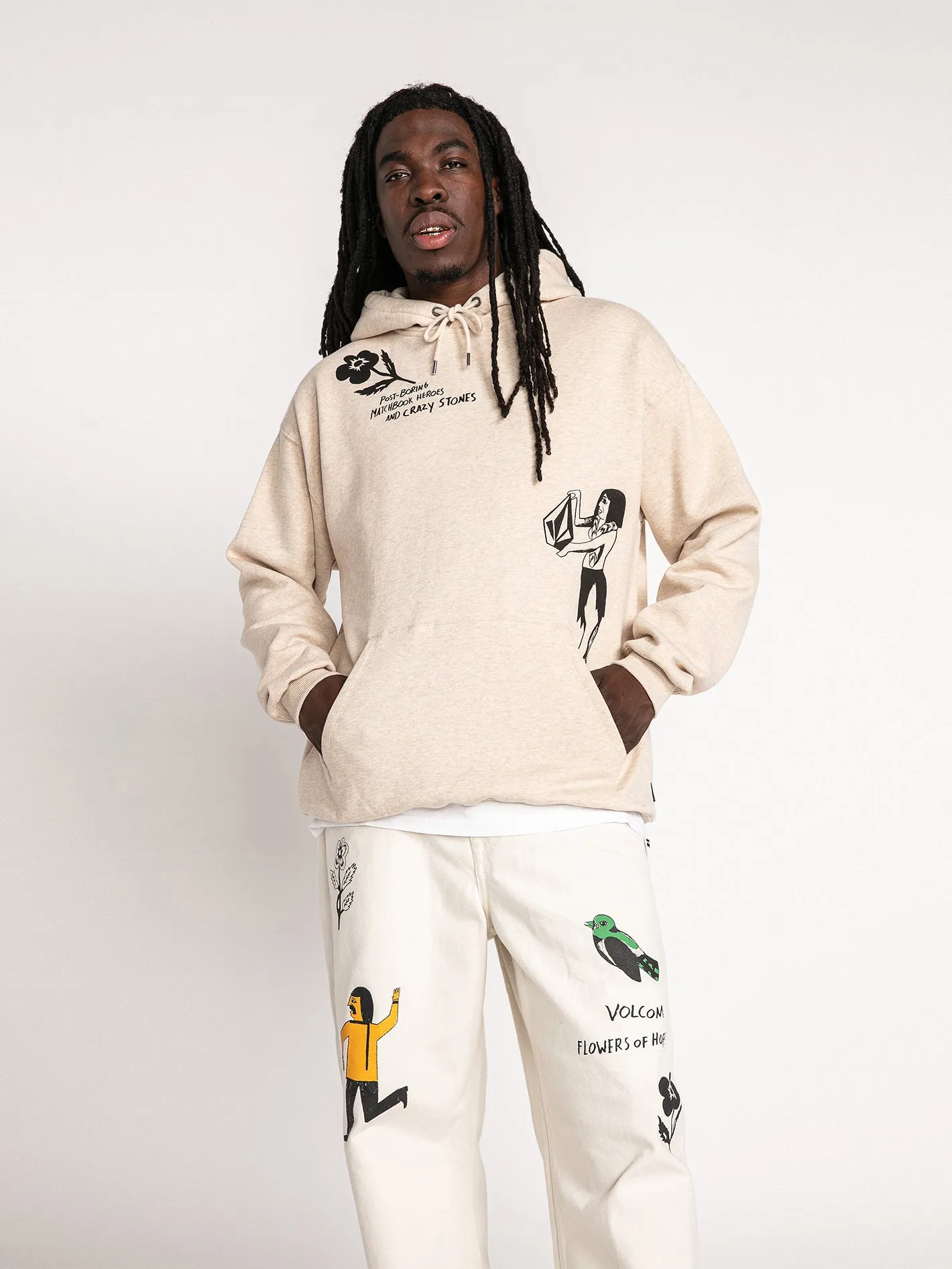 Featured Artist Bob Mollema Pullover Hoodie - Whitecap Grey