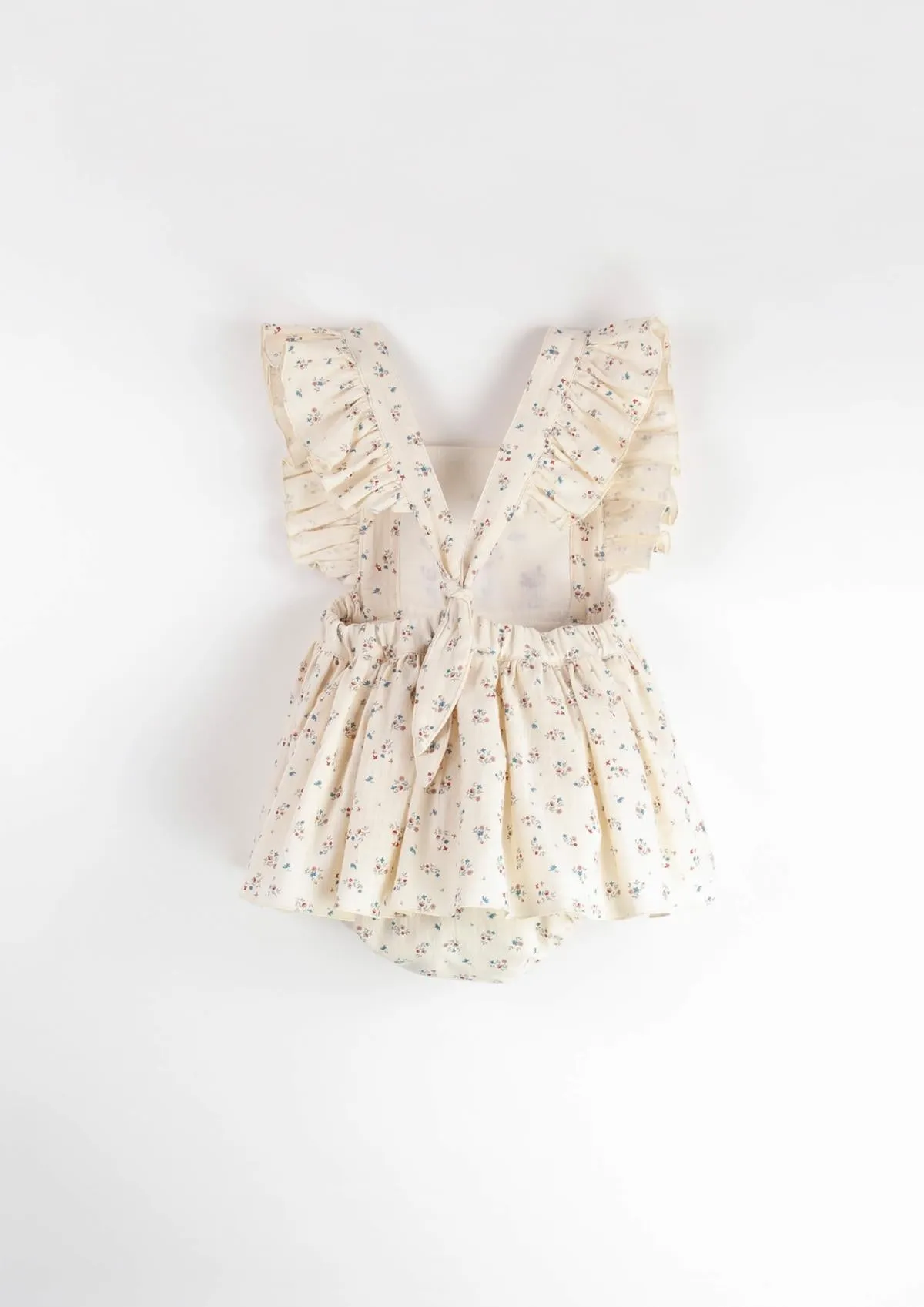 Floral Elegant Baby Romper With Ruffles