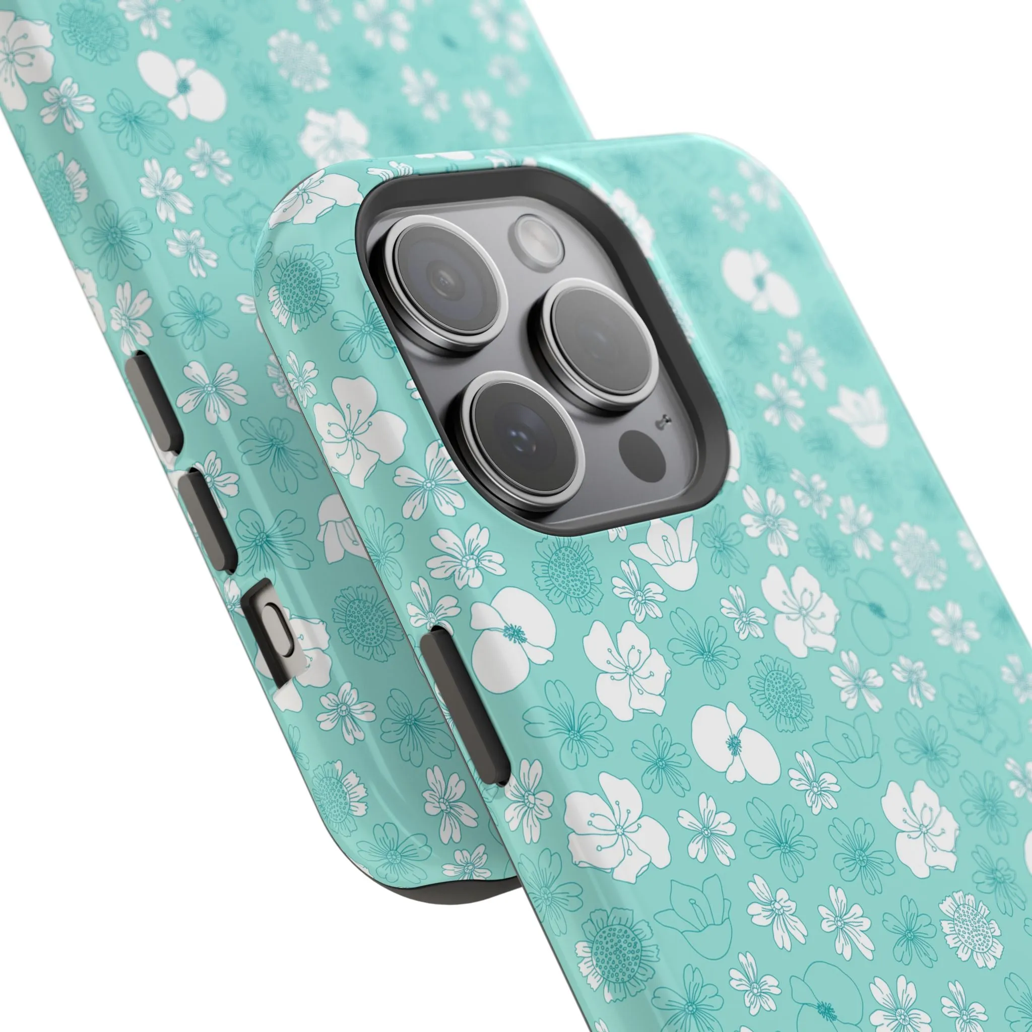 Floral Frost | Teal Floral Case