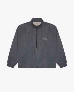 FOG ESSENTIALS HALF ZIP IRIDESCENT REFLECTIVE TRACK JACKET BLACK