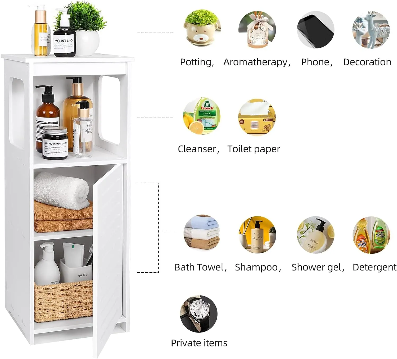 FreeStanding Bathroom Storage Cabinet