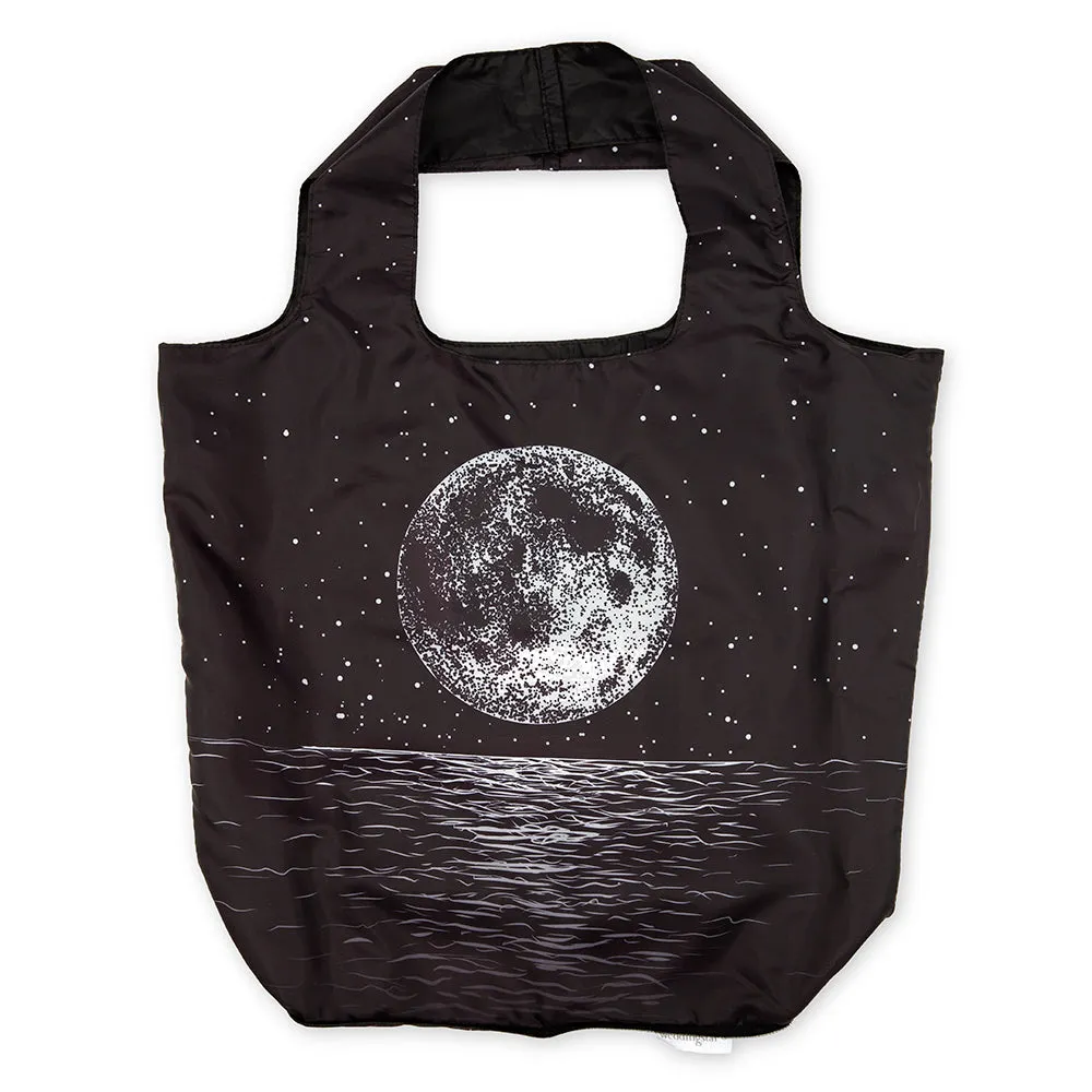 Full Moon Reusable Foldable Compact Cloth Tote Bag