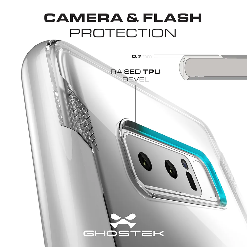 Galaxy Note 8 Case, Ghostek Cloak 3 Galaxy Note 8 Clear Transparent Bumper Case Note8 2017 | TEAL