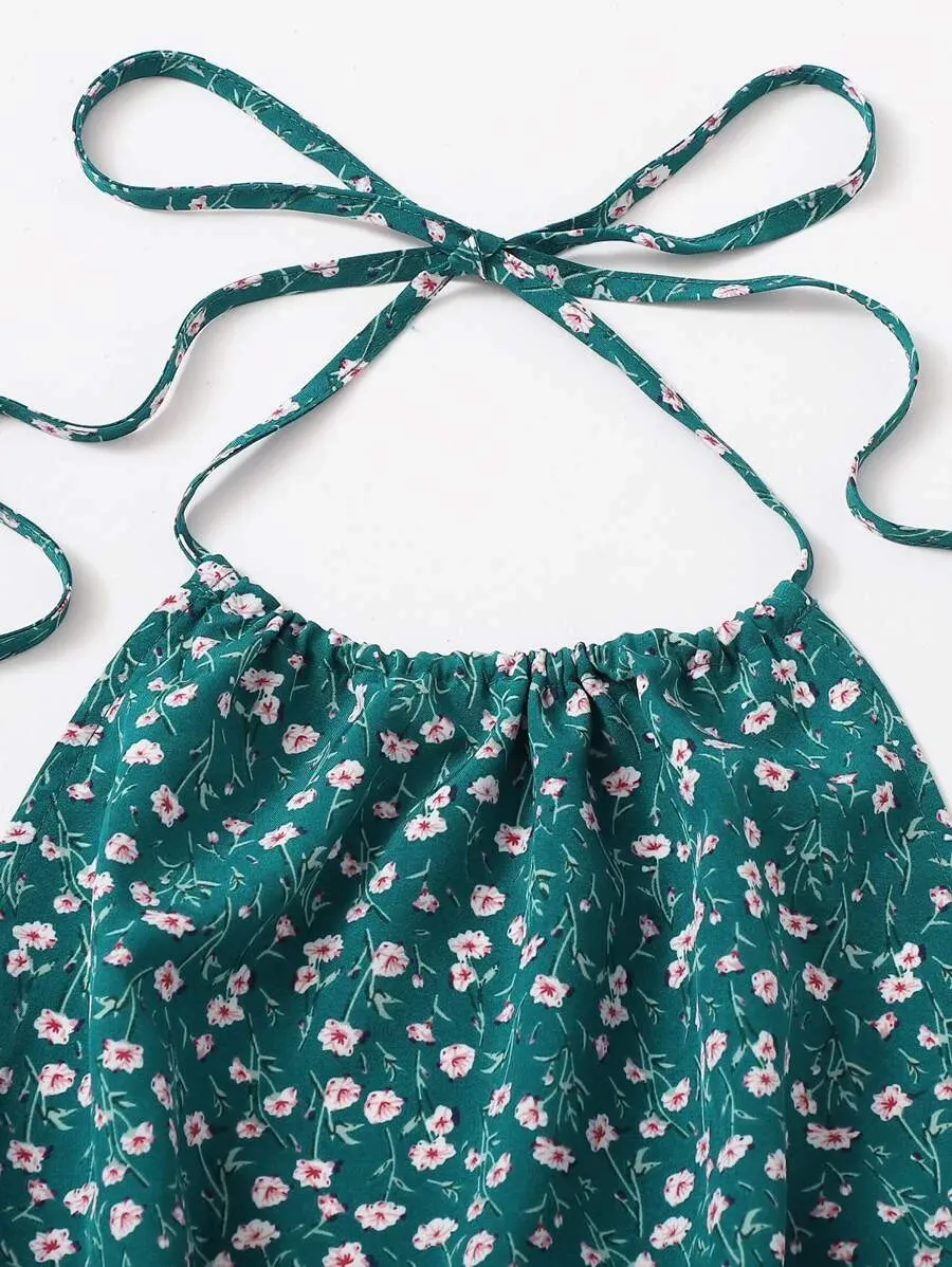 Garrufo Flower Romper (Teal)