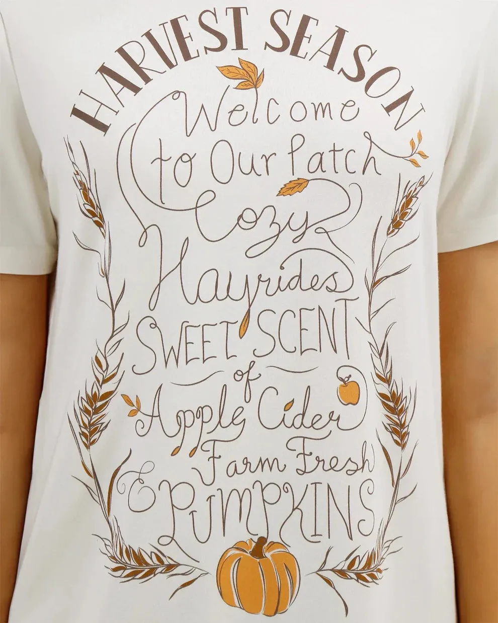 Grace & Lace Girlfriend Fit Graphic Tee - Harvest Season