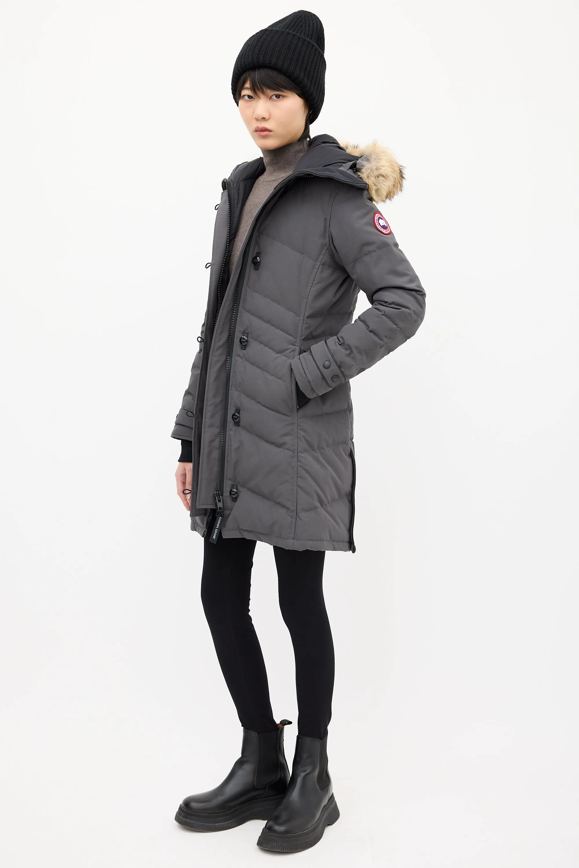 Grey Down Lorette Parka Heritage Parka