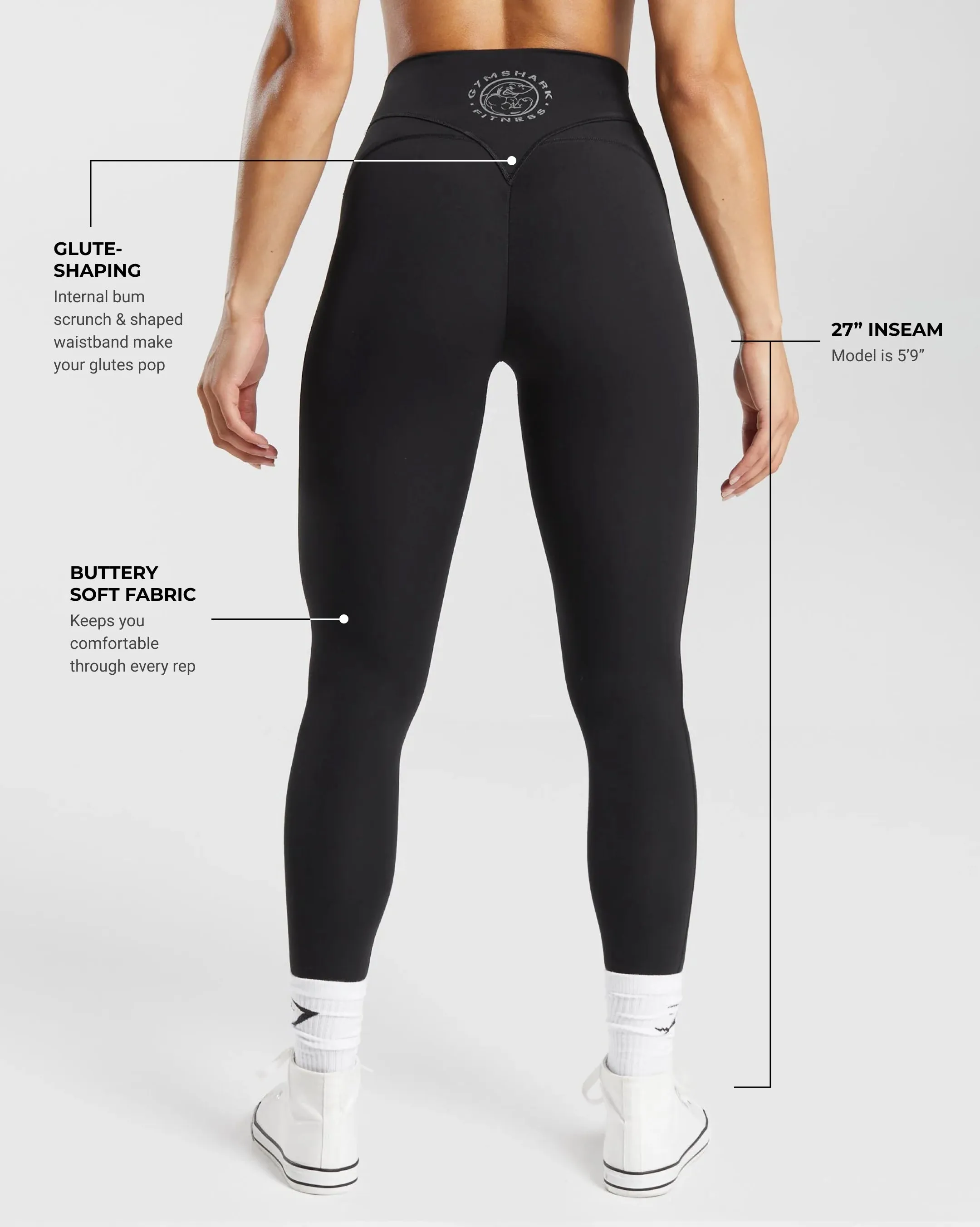 Gymshark Legacy Regular Leggings - Black