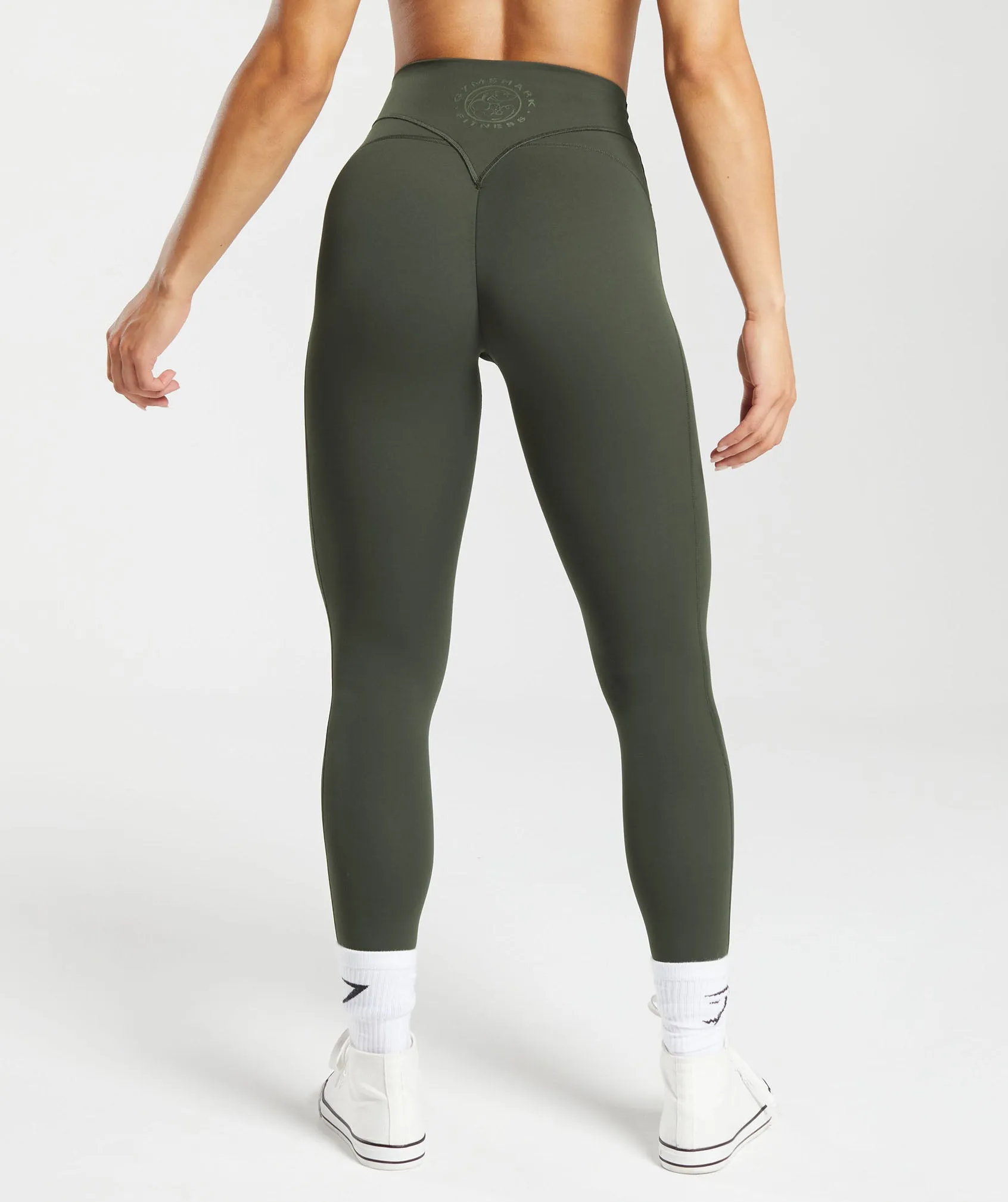 Gymshark Legacy Regular Leggings - Deep Olive Green