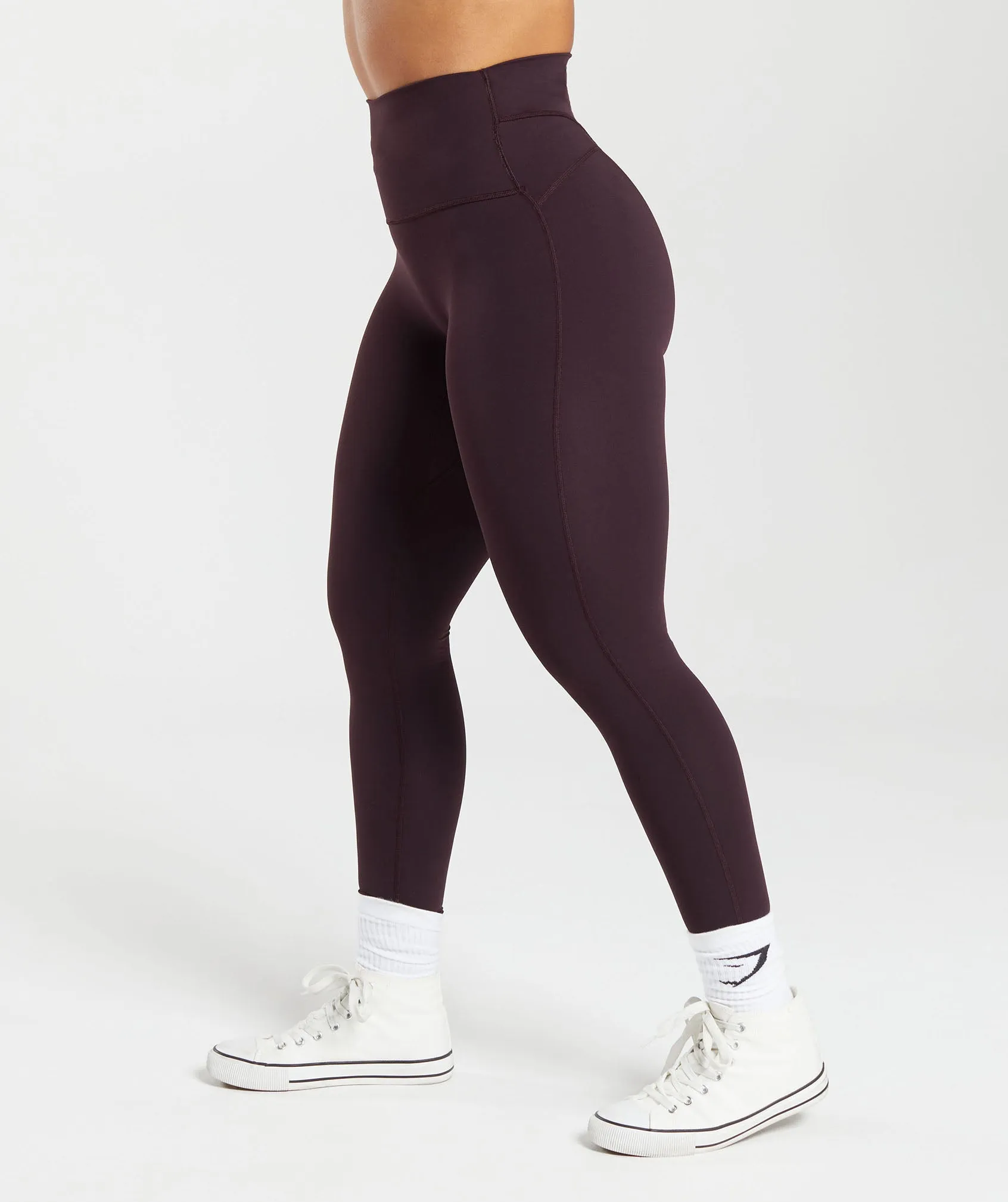 Gymshark Legacy Regular Leggings - Plum Brown