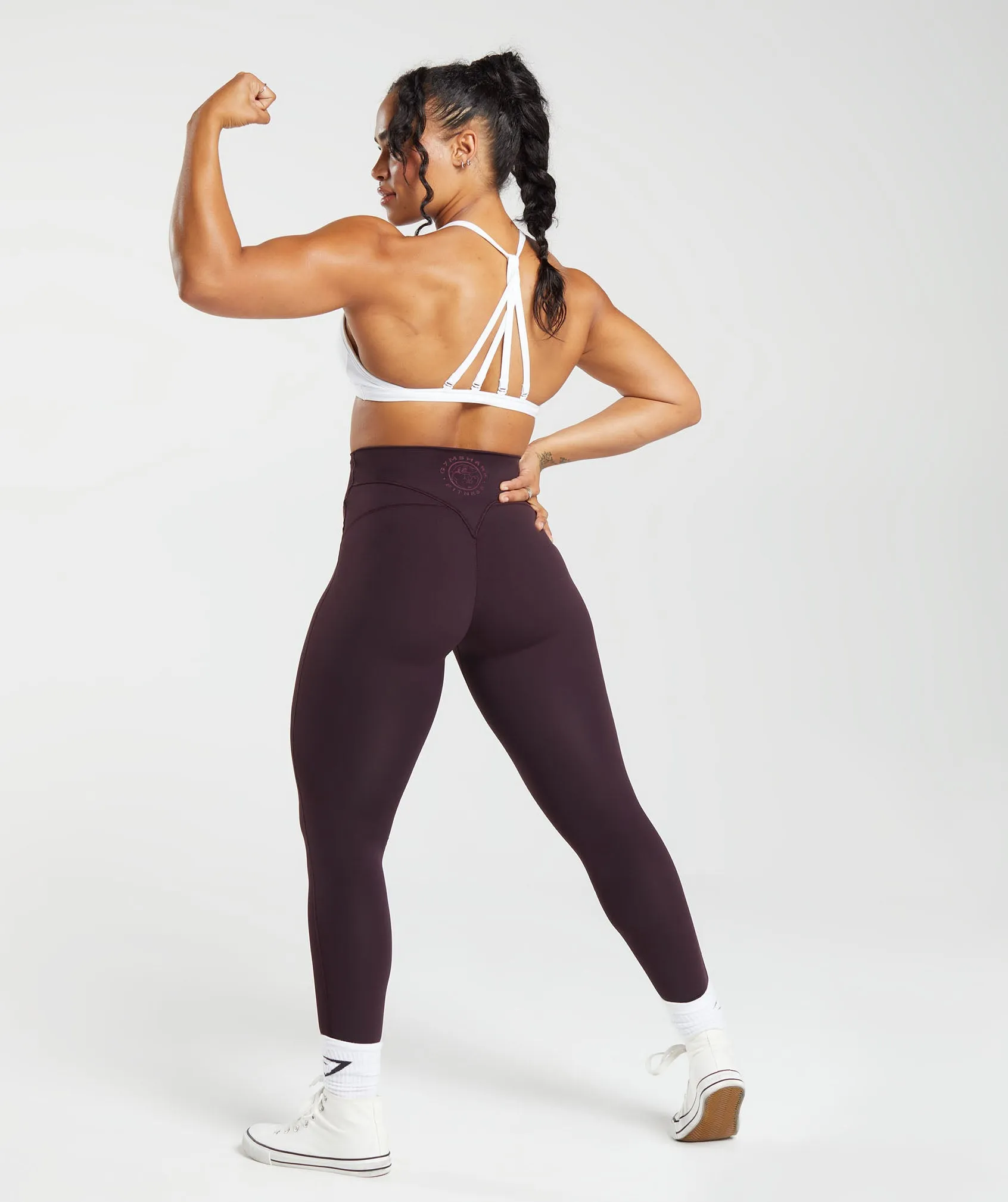 Gymshark Legacy Regular Leggings - Plum Brown