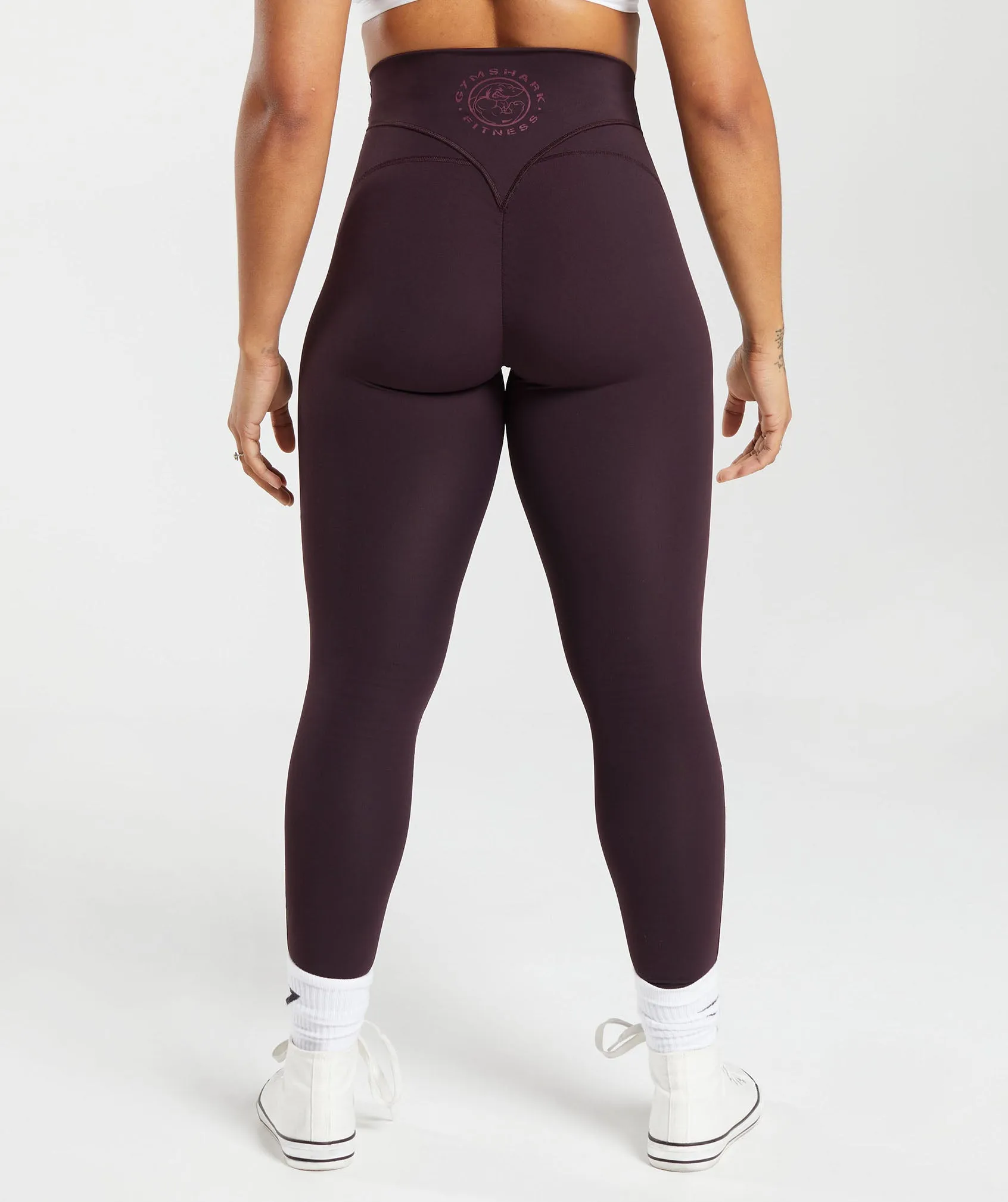 Gymshark Legacy Regular Leggings - Plum Brown