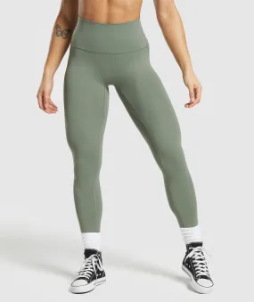 Gymshark Legacy Regular Leggings - Unit Green