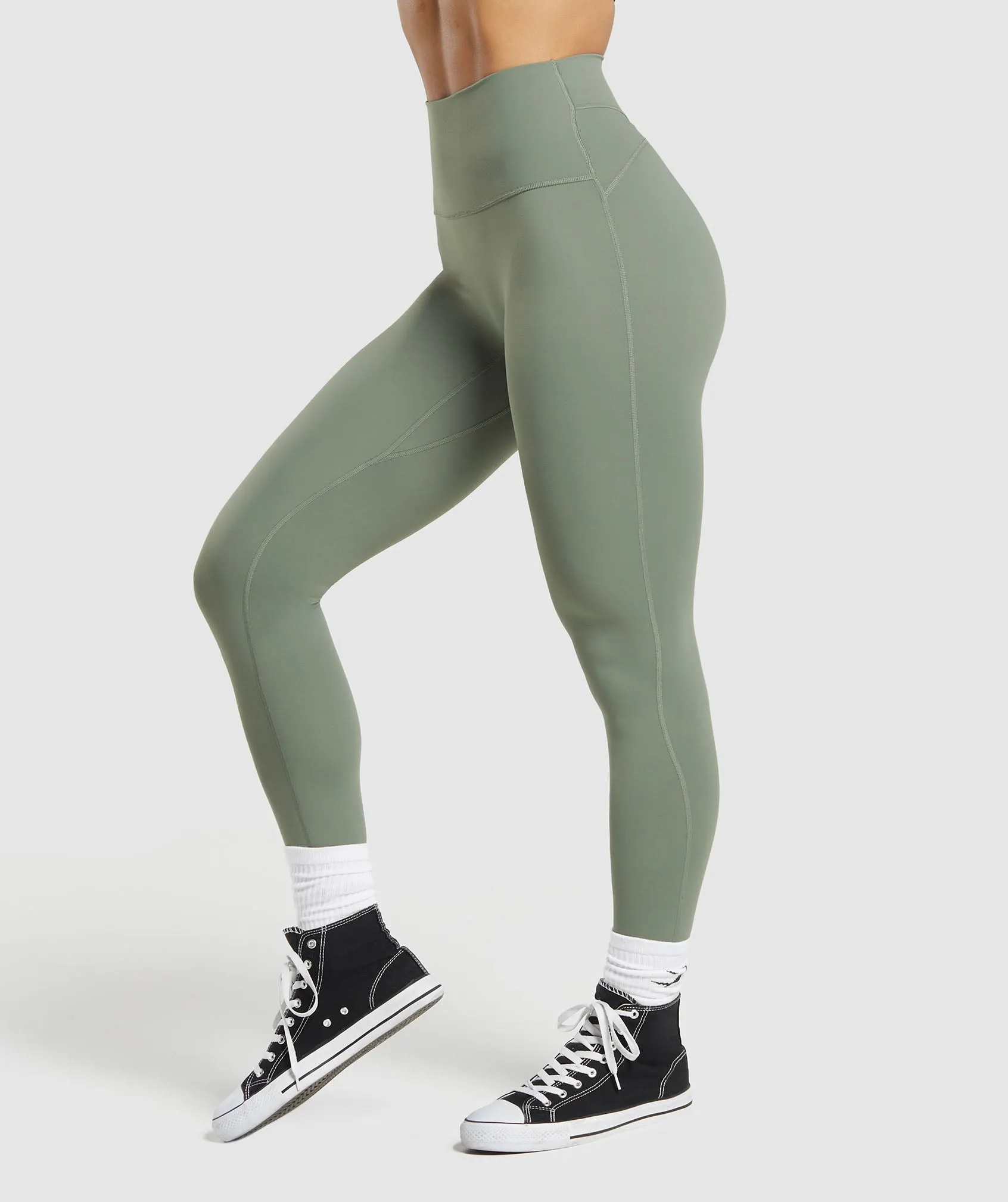 Gymshark Legacy Regular Leggings - Unit Green