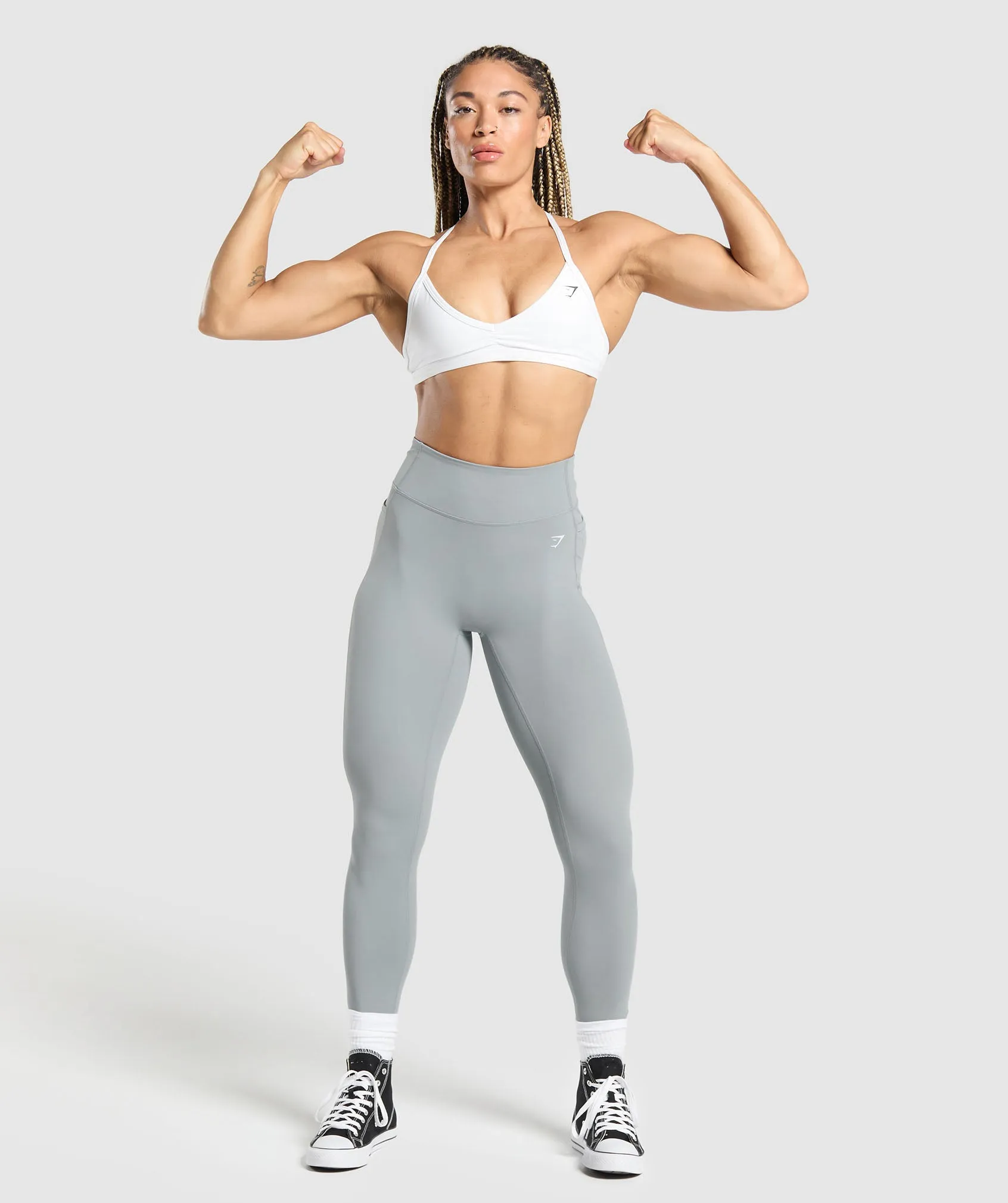 Gymshark Lifting Pocket Leggings - Denim Grey