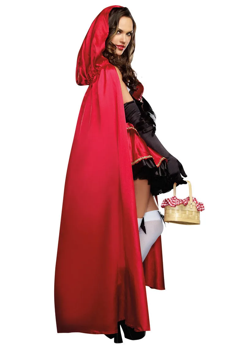 Halloween Fairy Tale Little Red Riding Hood Character Cosplay Uniform Castle Queen's Outfit