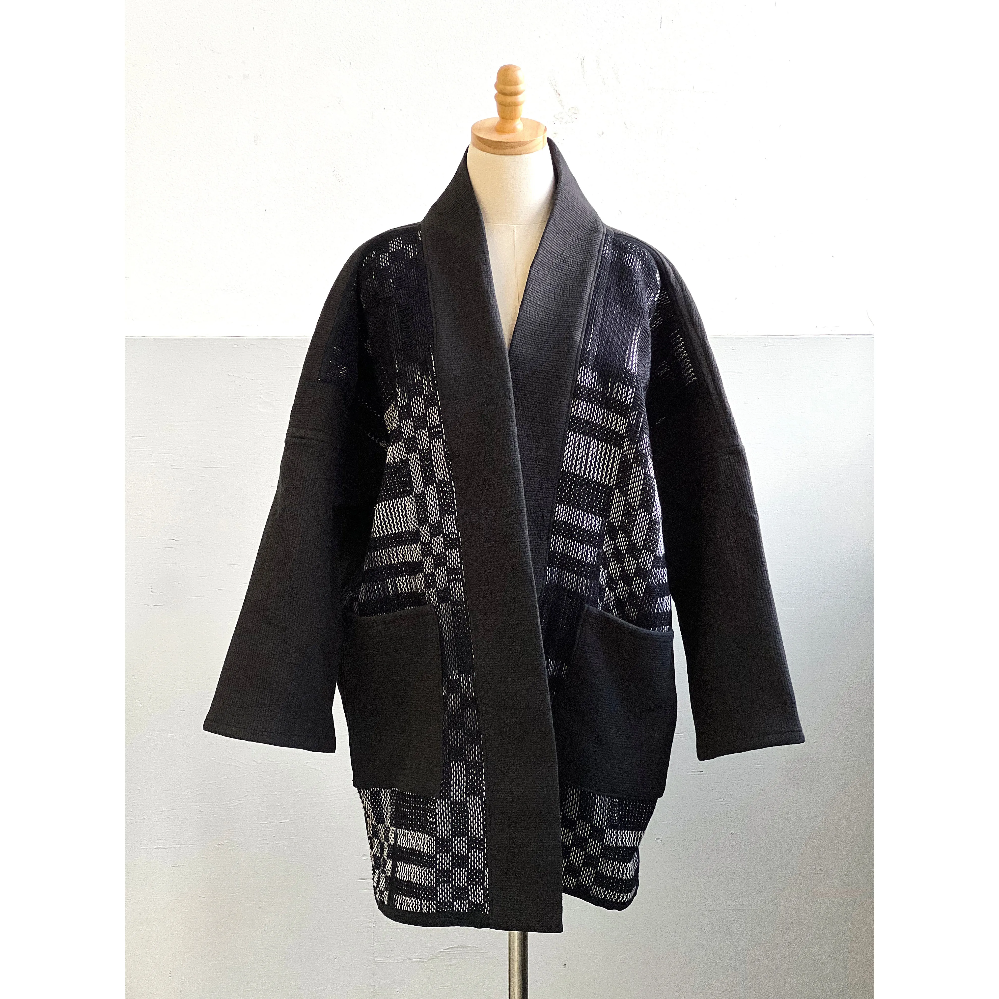 Handwoven Garment Quilted Kimono Jacket