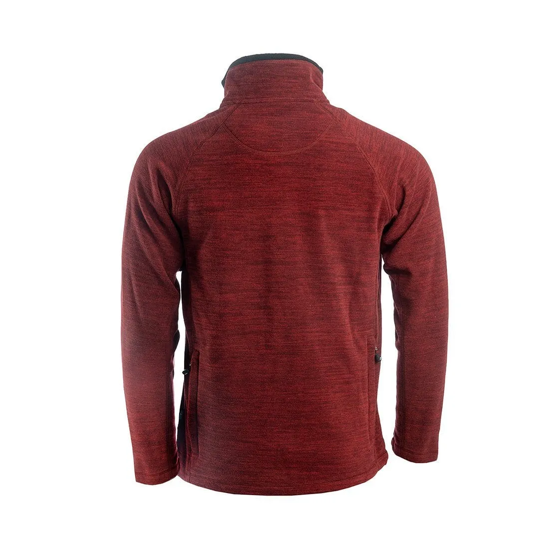 Hiker Fleece Jacket Men (Dark Red Mélange)