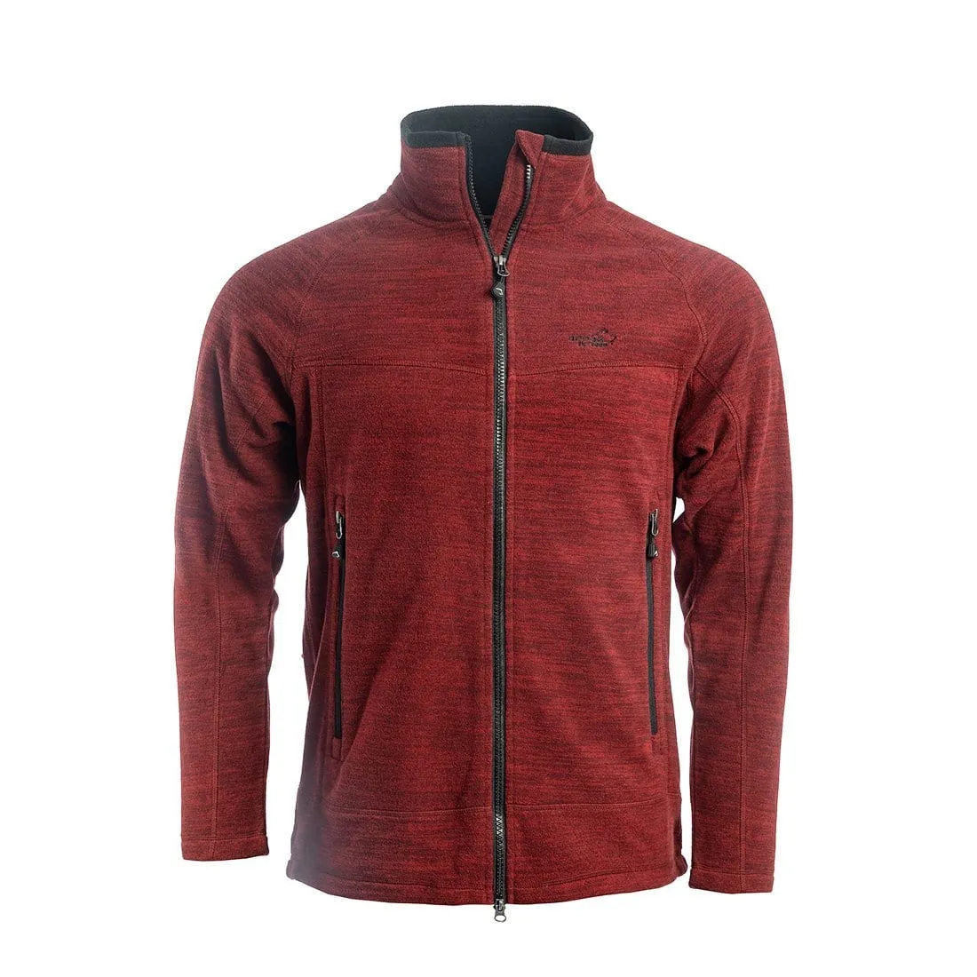 Hiker Fleece Jacket Men (Dark Red Mélange)