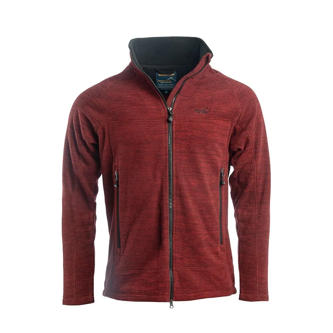 Hiker Fleece Jacket Men (Dark Red Mélange)