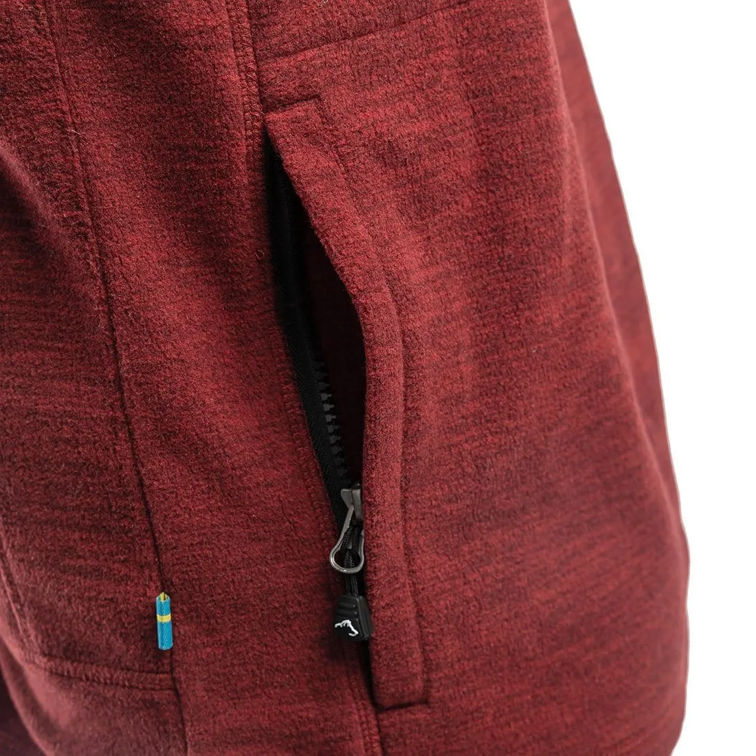 Hiker Fleece Jacket Men (Dark Red Mélange)