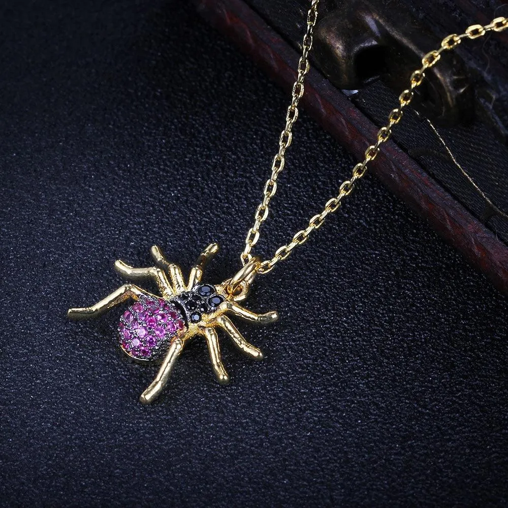 Imitation Necklace for Women, Spider Choker Pendant, Trendy Insect Jewelry