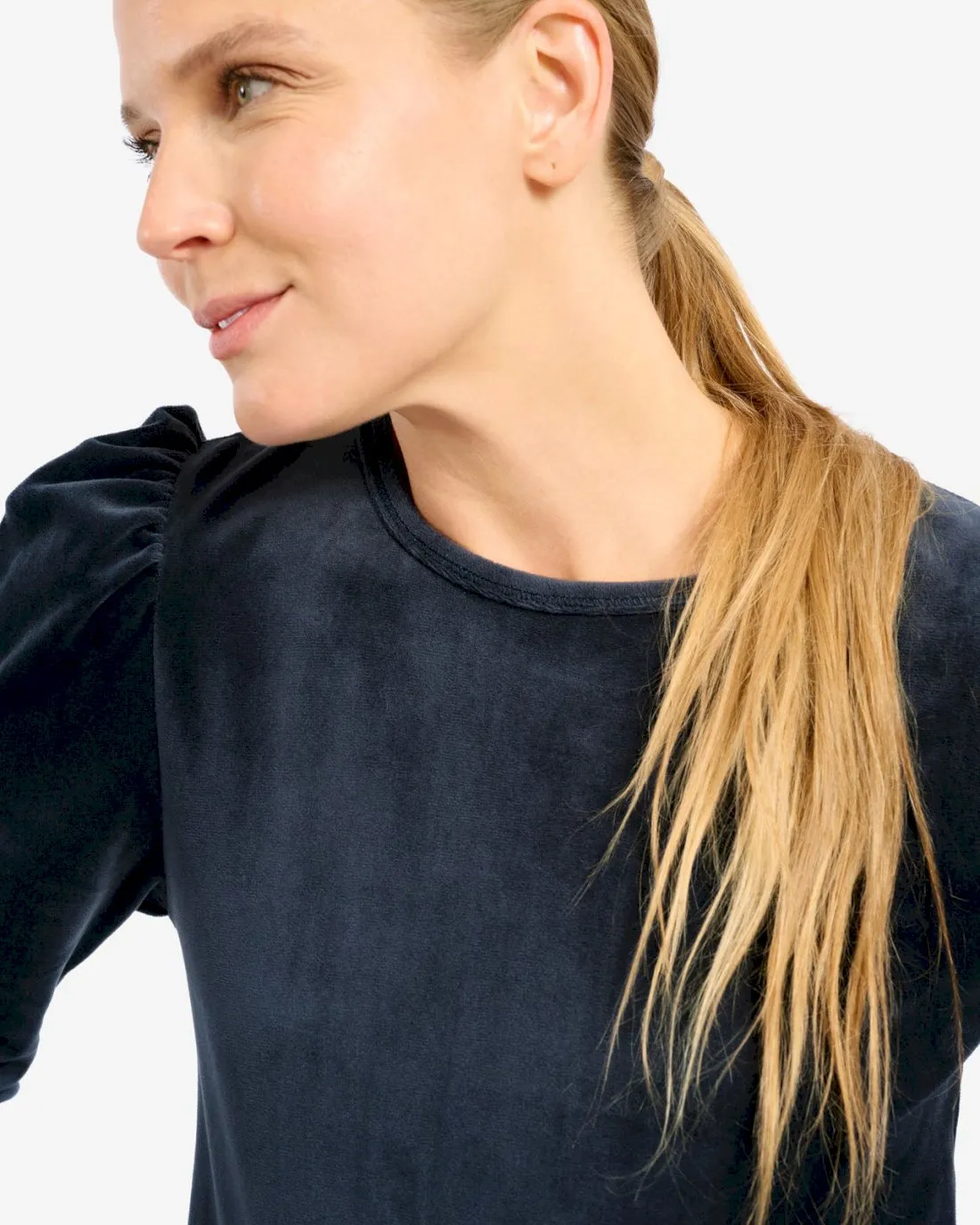 Ingrid Velour Long Sleeve Tee