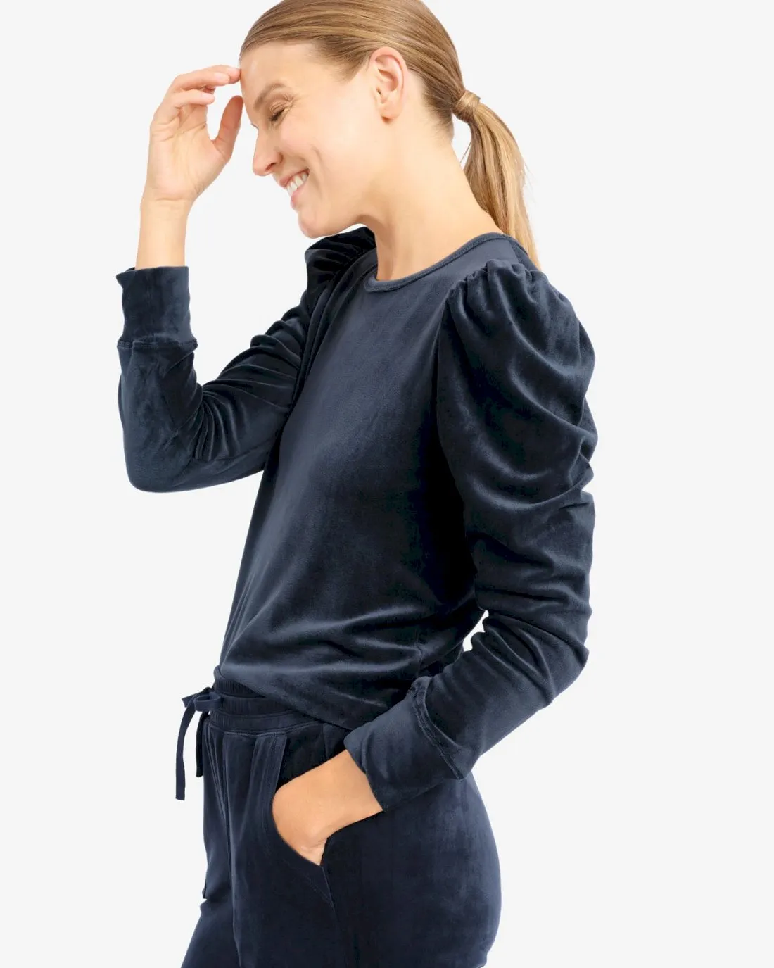 Ingrid Velour Long Sleeve Tee