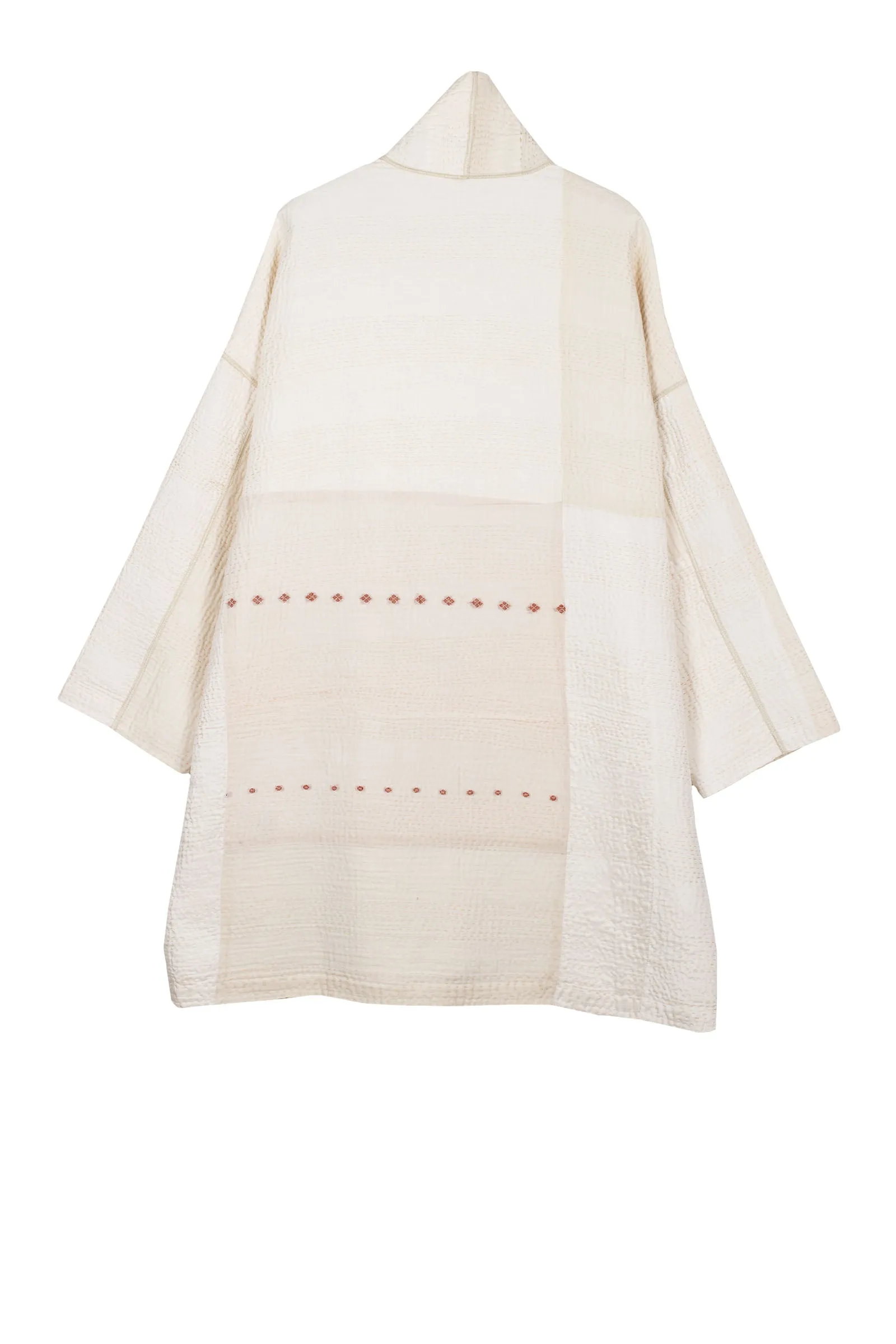 JAIPUR WHITE KANTHA HAORI JACKET