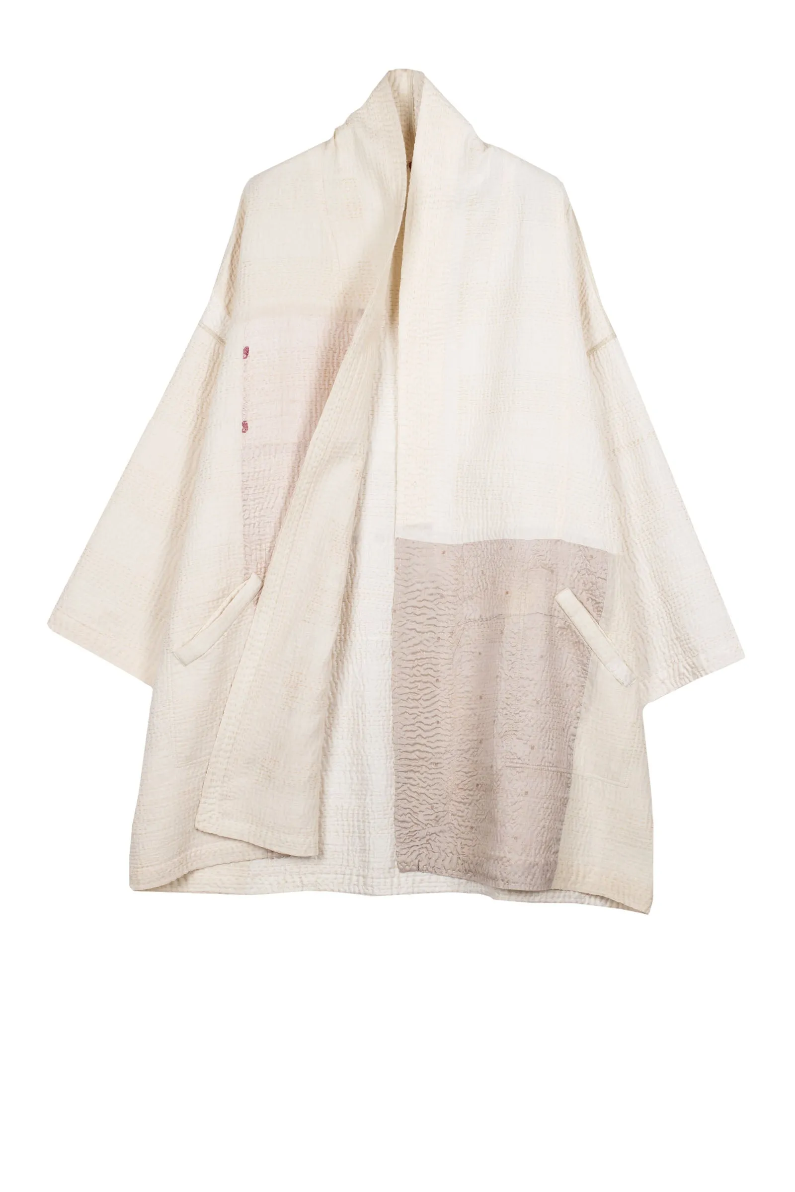 JAIPUR WHITE KANTHA HAORI JACKET