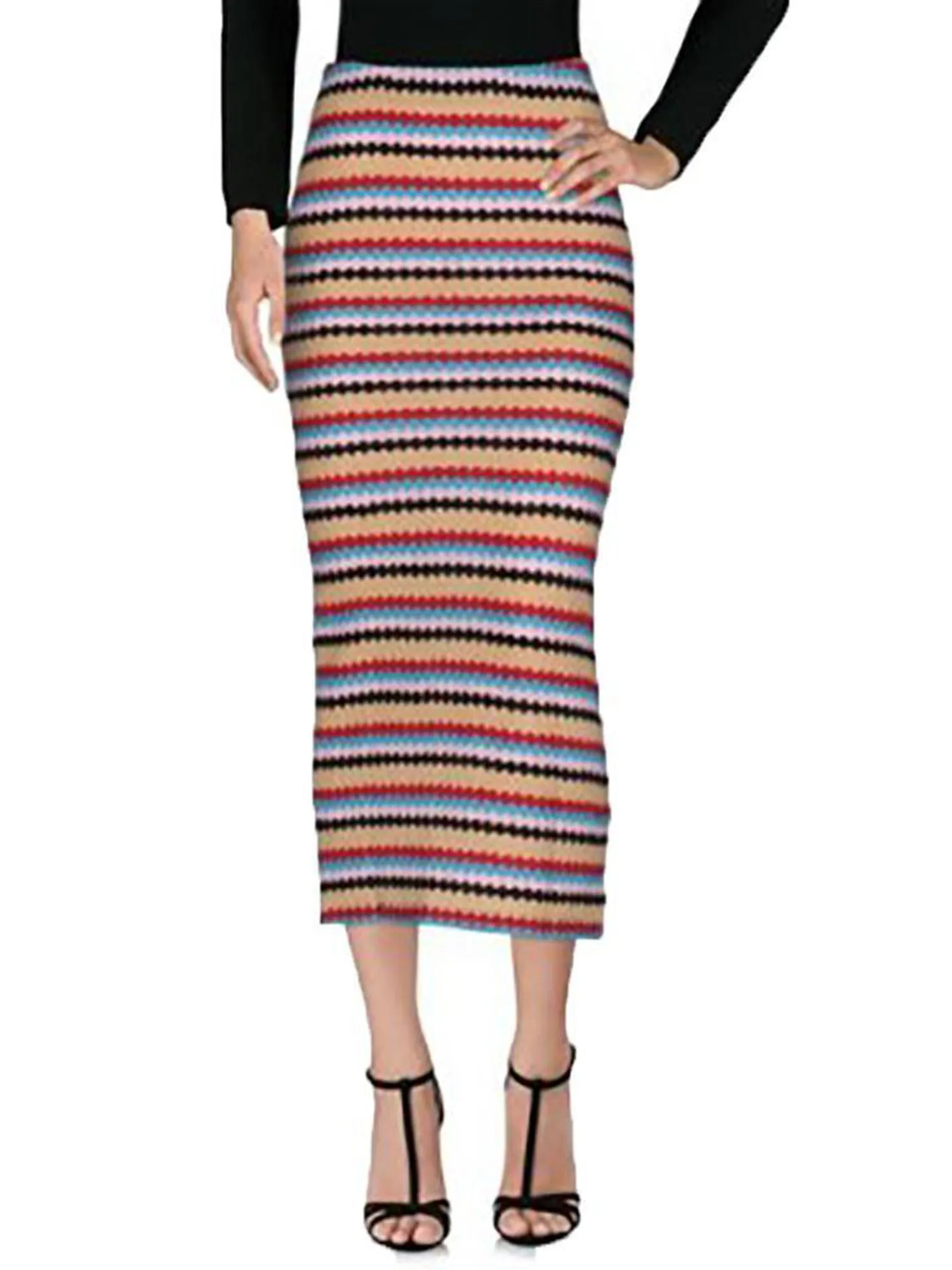 Jovonna London Knit Stripe Skirt