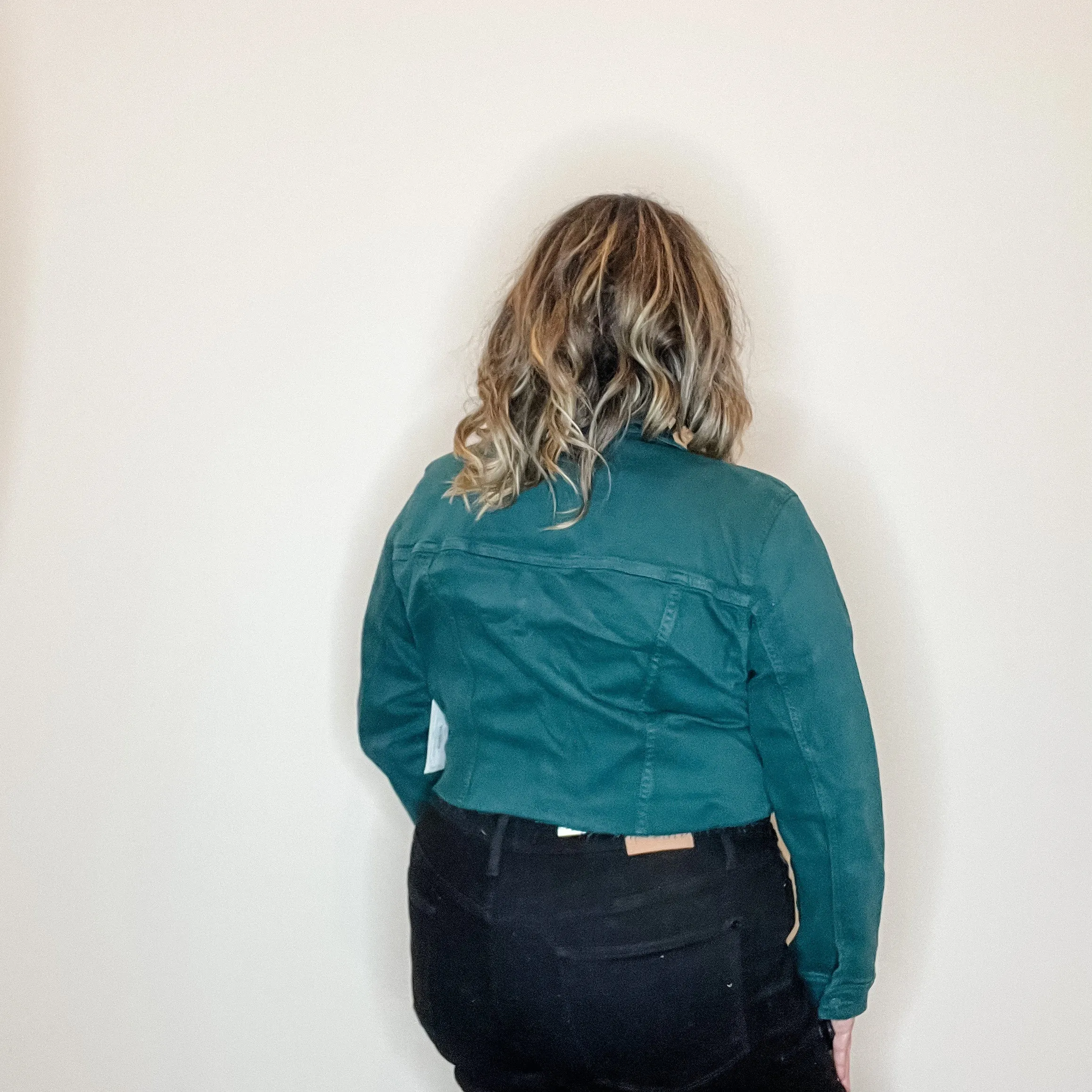 Judy Blue Teal Denim Jacket