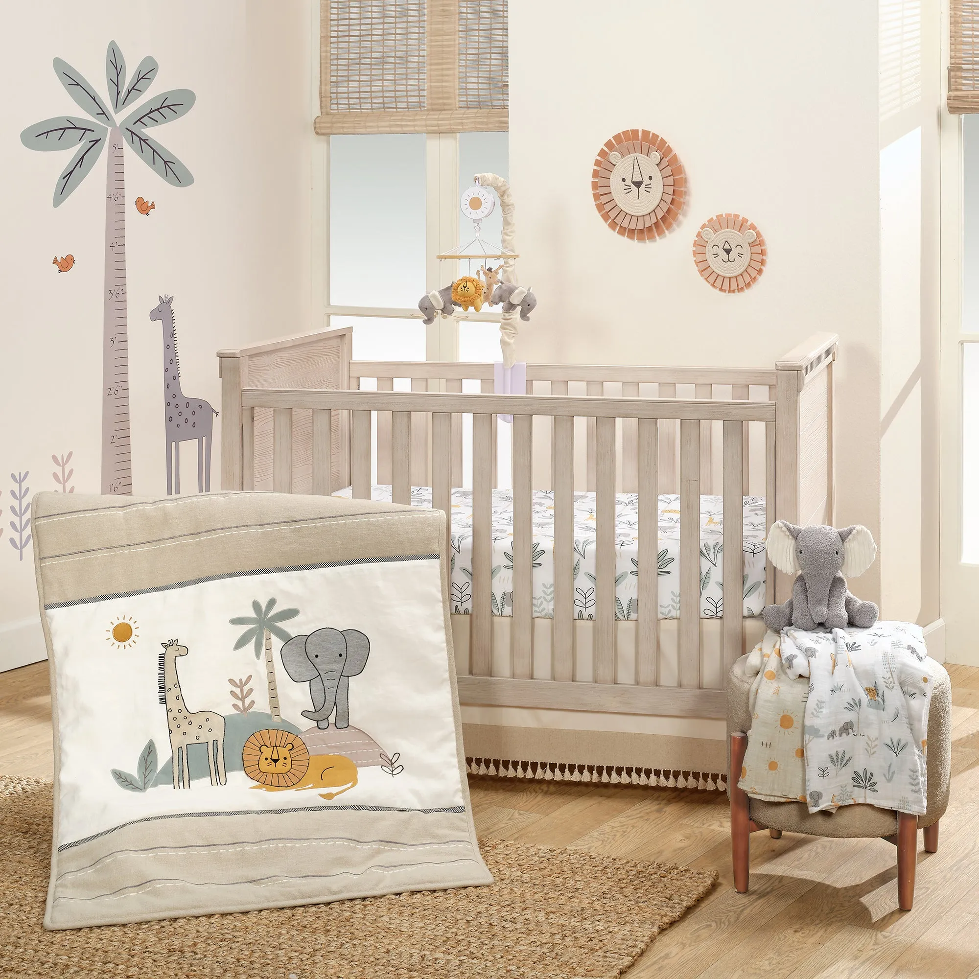 Jungle Adventure 3-Piece Crib Bedding Set