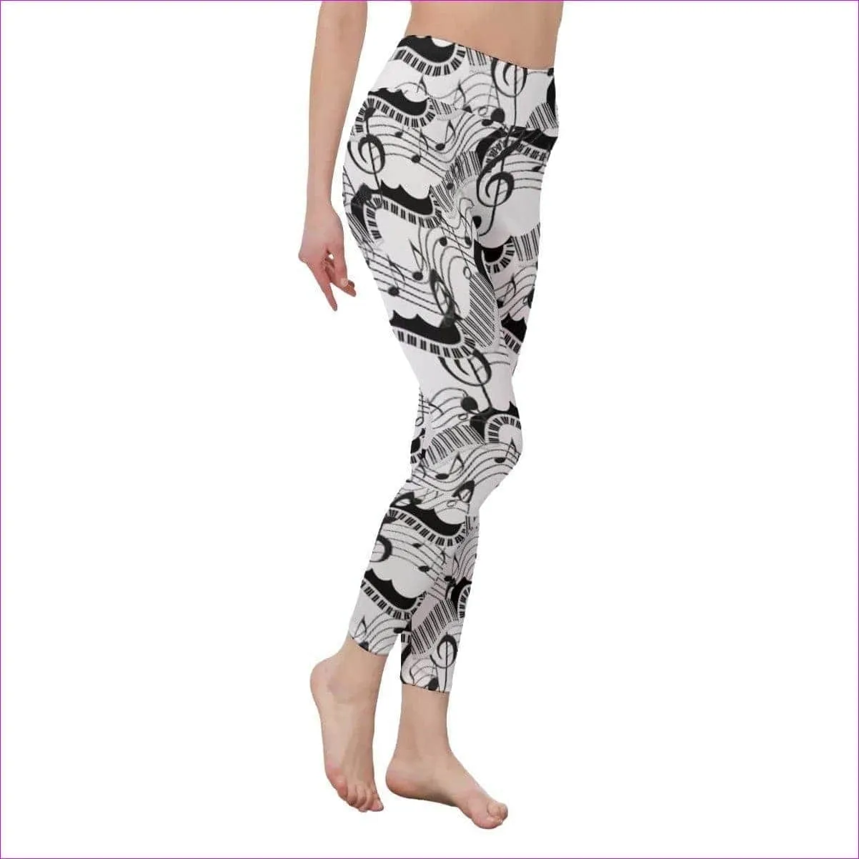 Keys Womens High Waist Leggings | Side Stitch Closure