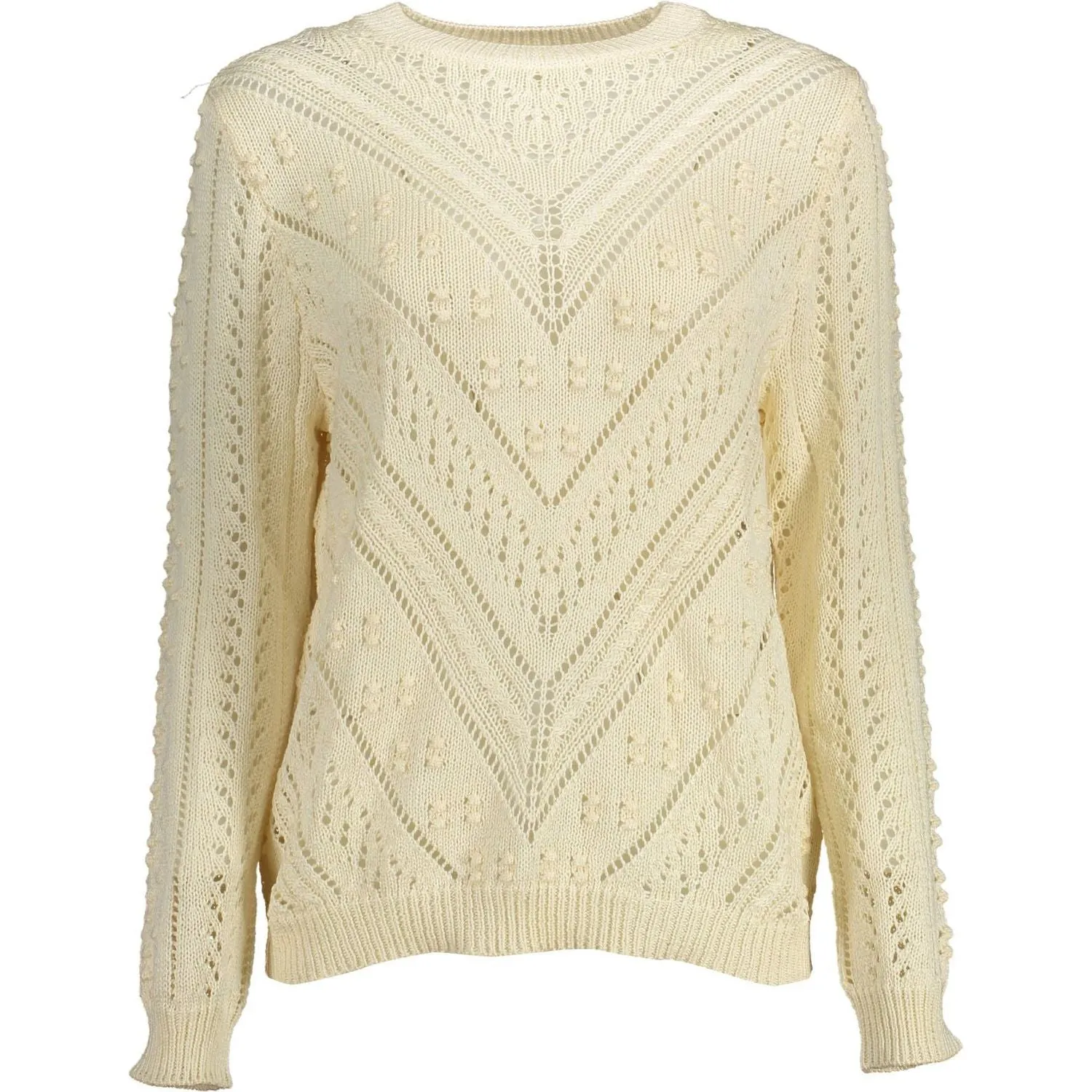 Kocca White Acrylic Women Sweater