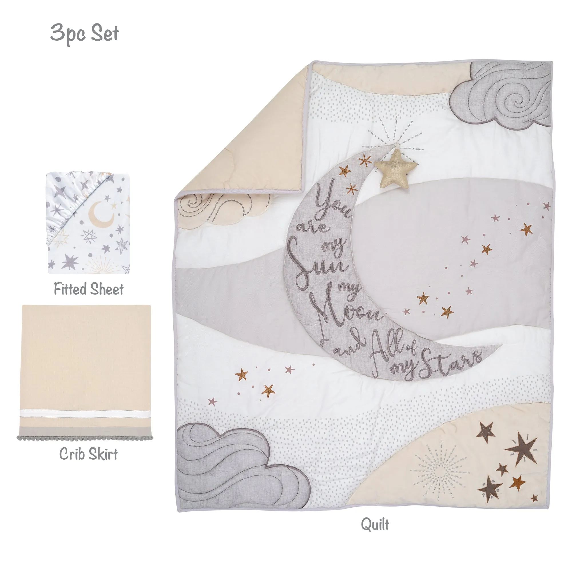 Lambs & Ivy Goodnight Moon 3-Piece Crib Bedding Set