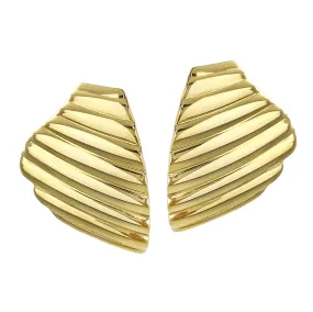 Large Sunray Studs - Gold