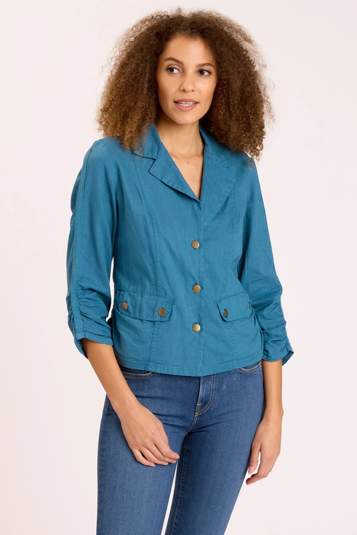 Linen Folksy Jacket